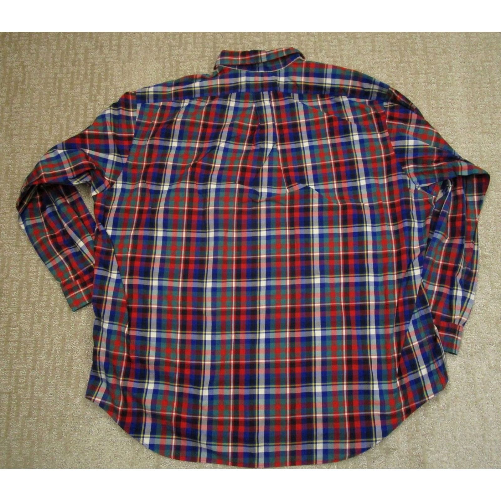 Ralph Lauren Ralph Lauren Shirt Men 2XL Red Blue Plaid Blake Button-Down Long Sleeve Classic Button-Up Knit? Size US XXL / EU 58 / 5 - 3 Thumbnail