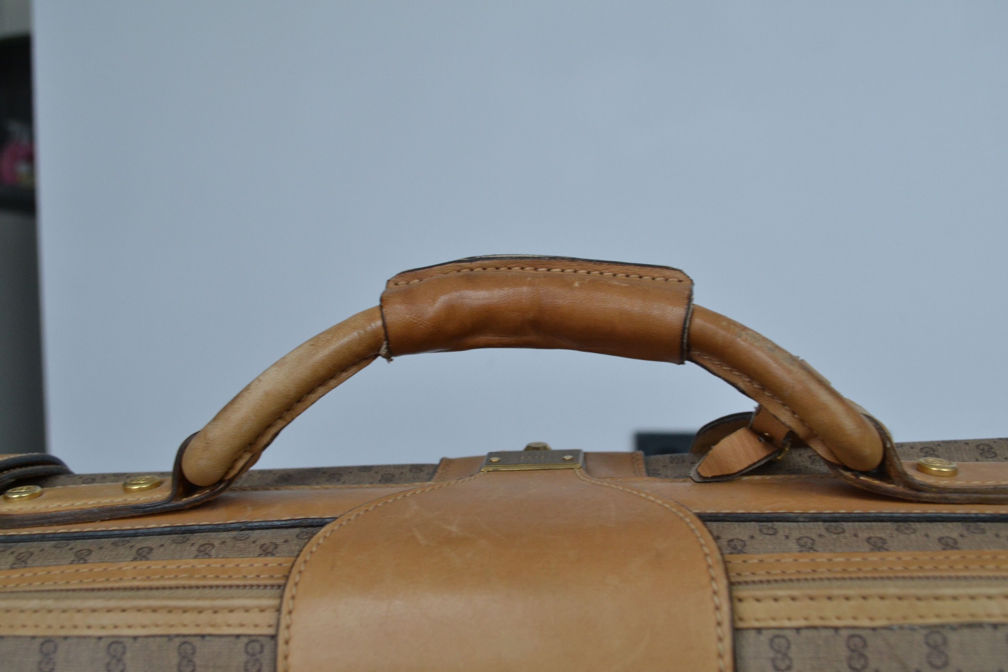 Gucci GUCCI Luggage Bag Monogram GG Logo Suitcase Brown Leather Size ONE SIZE - 20 Thumbnail