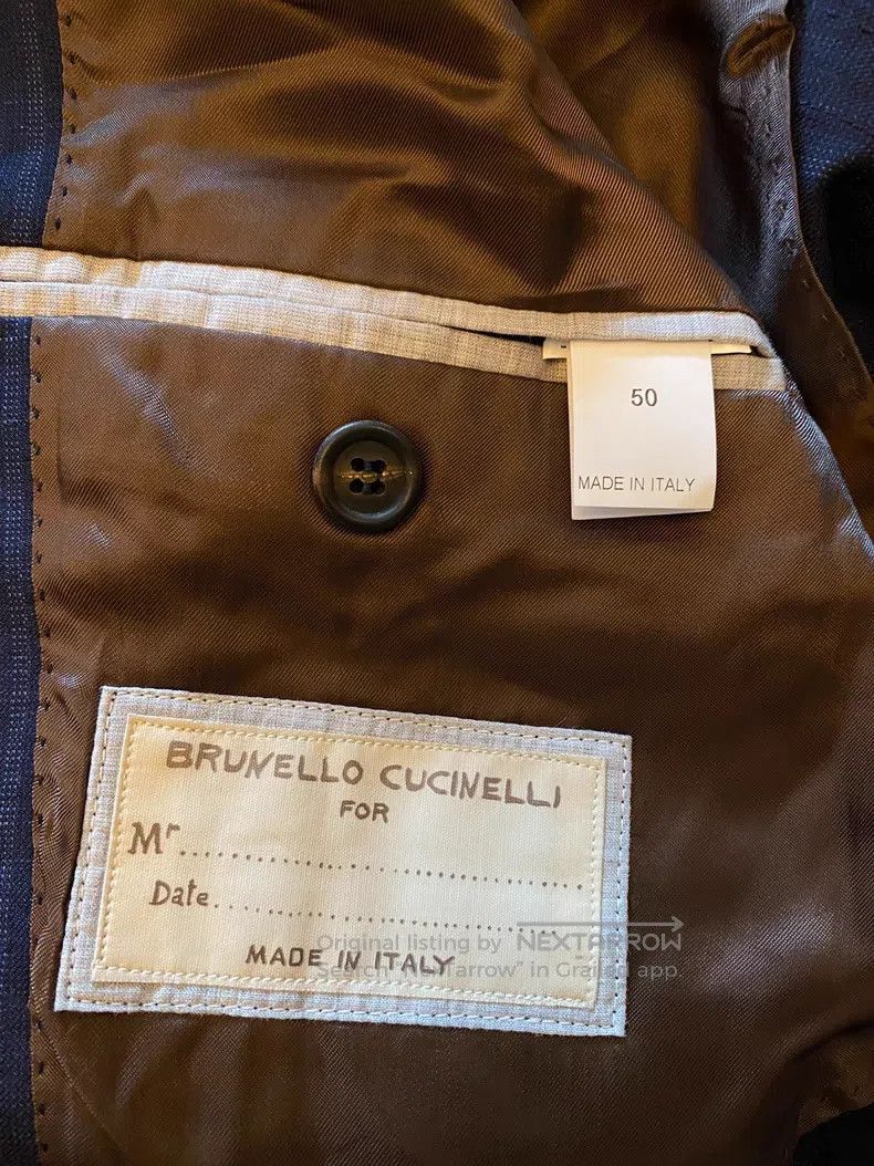 Brunello Cucinelli brunello cucinelli Suit set, wool, linen, and silk blended Size 50L - 7 Thumbnail