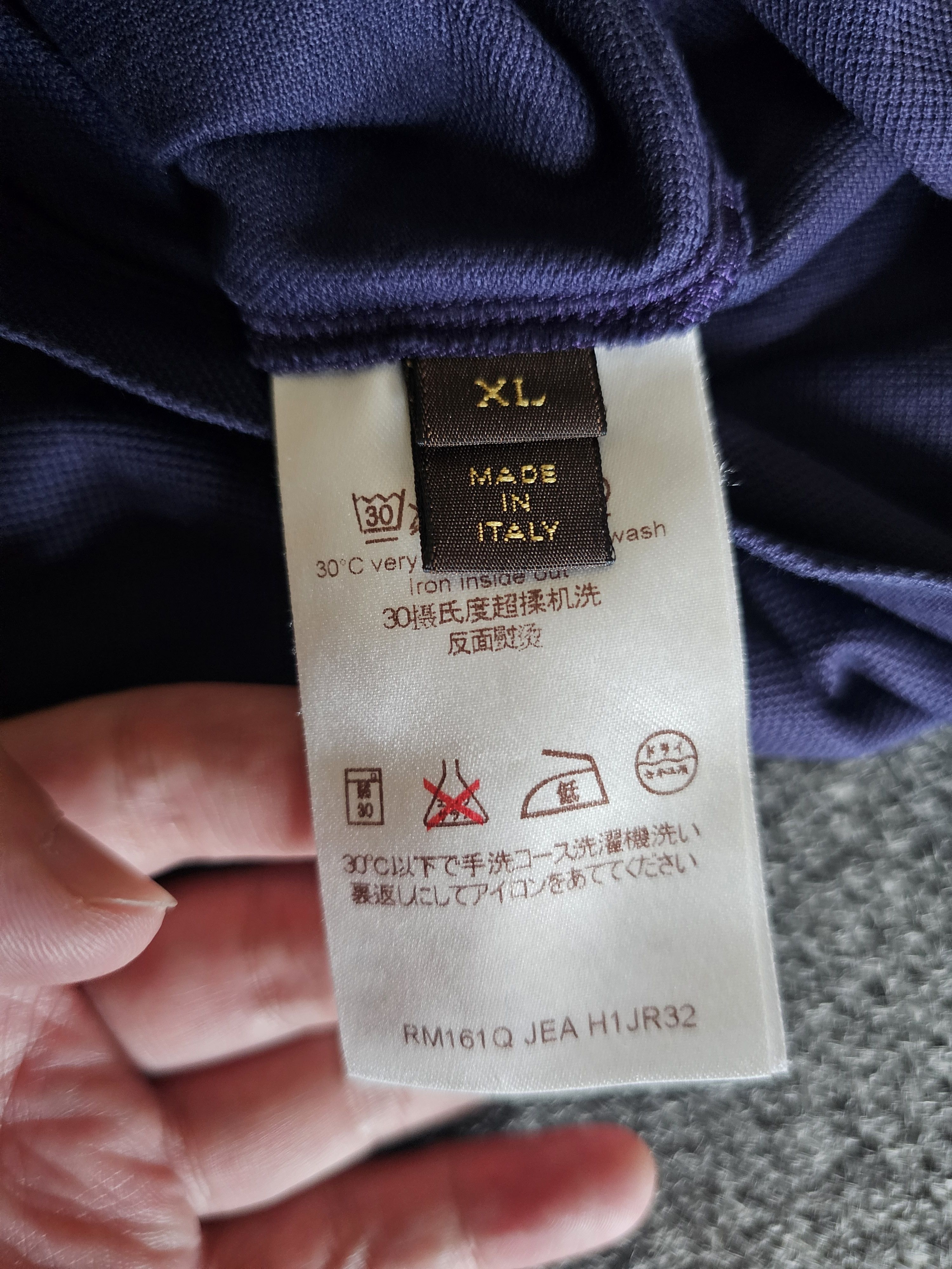 Louis Vuitton Louis Vuitton Men's Blue and Purple Polo Shirt Size XL Size US XL / EU 56 / 4 - 5 Thumbnail