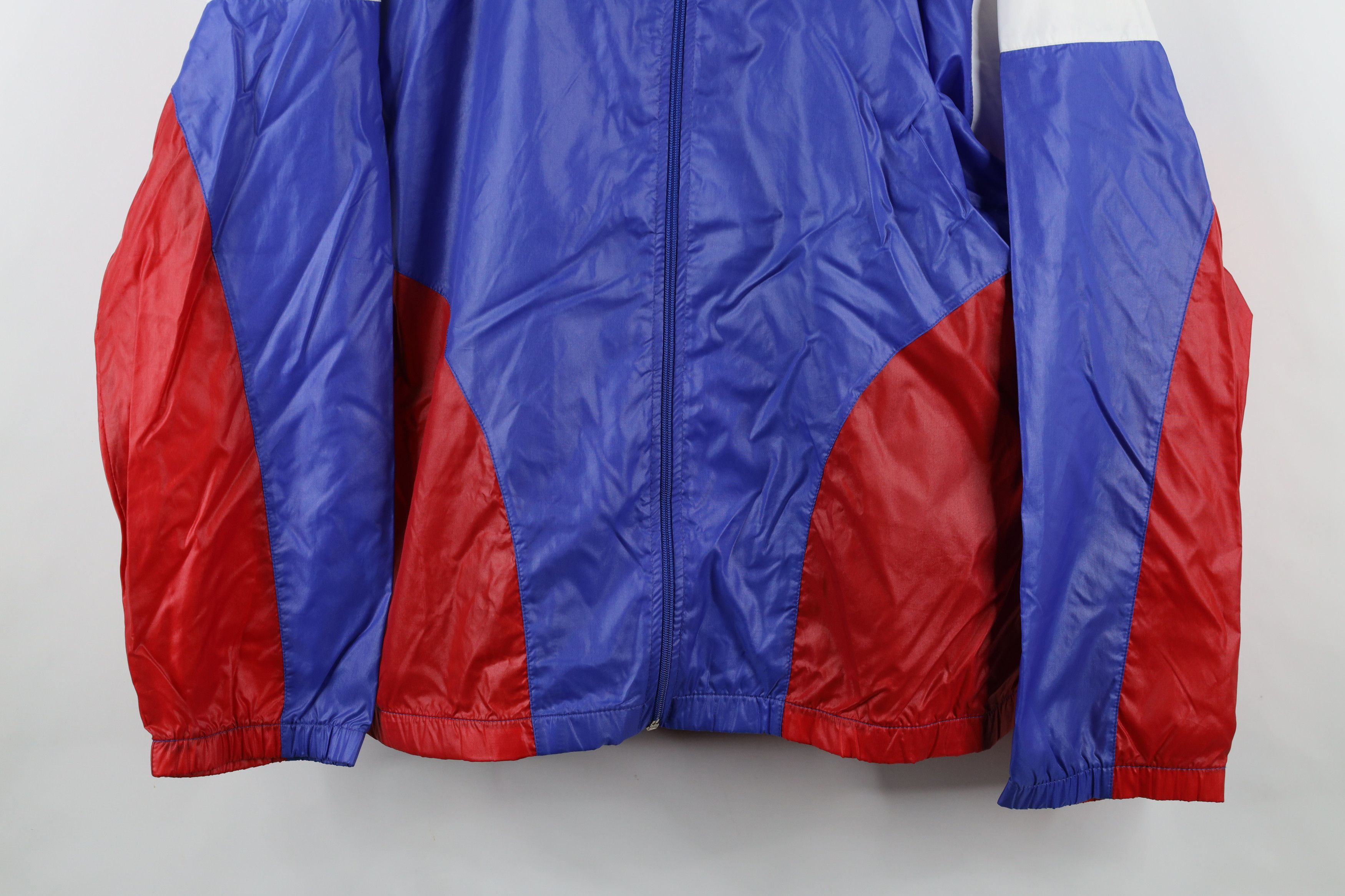 Vintage Vintage 90s Streetwear Block Full Zip Windbreaker Jacket Size US L / EU 52-54 / 3 - 3 Thumbnail