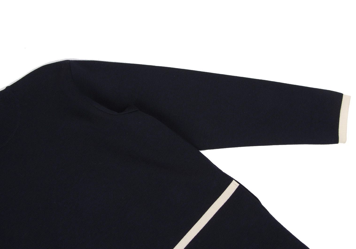 Yohji Yamamoto Yohji Yamamoto Bi-Color Line High Neck Knit Size US M / EU 48-50 / 2 - 3 Thumbnail