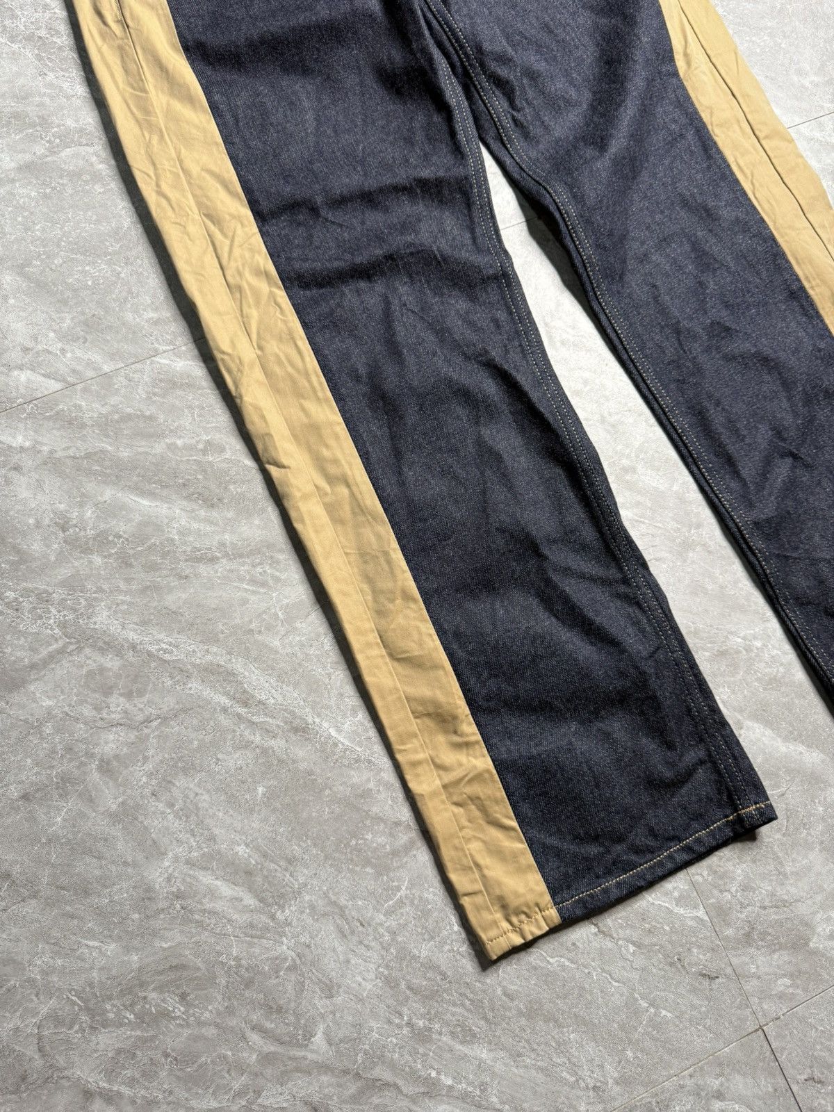 Alexander McQueen Alexander Mcqueen F/W 19 Hybrid Blue Gabardine Panel Jeans Size US 32 / EU 48 - 7 Thumbnail
