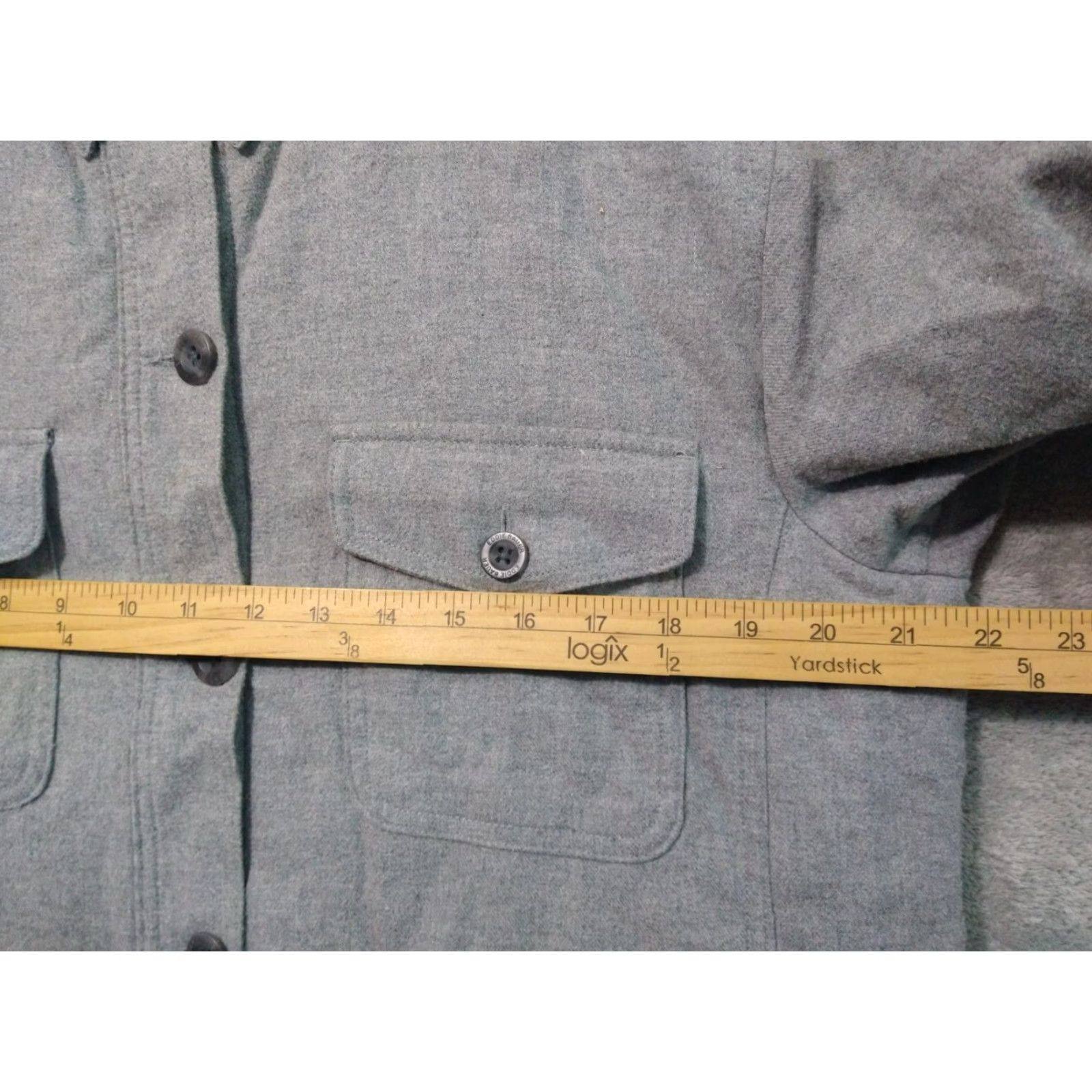 Eddie Bauer Eddie Bauer Shirt Womens Medium Gray Fleece Lined Flannel Long Sleeve Cotton Size M / US 6-8 / IT 42-44 - 5 Thumbnail