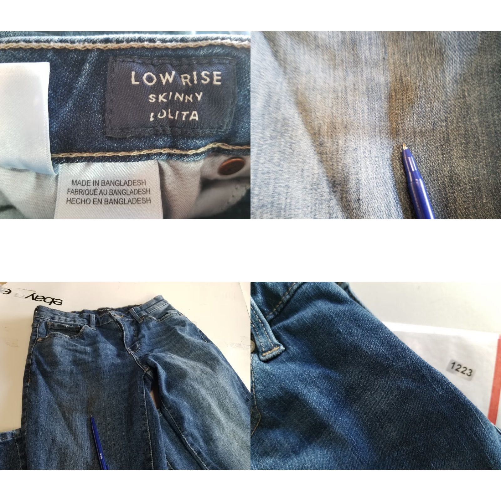 Lucky Brand Lucky Brand Jeans Skinny Womens Size 4 27 Inseam 28 Blue Cotton Polyester Elastane 5-Pocket Denim Mid Rise Slim Fit Modern Lolita Skinny Size 27" / US 4 / IT 40 - 8 Thumbnail