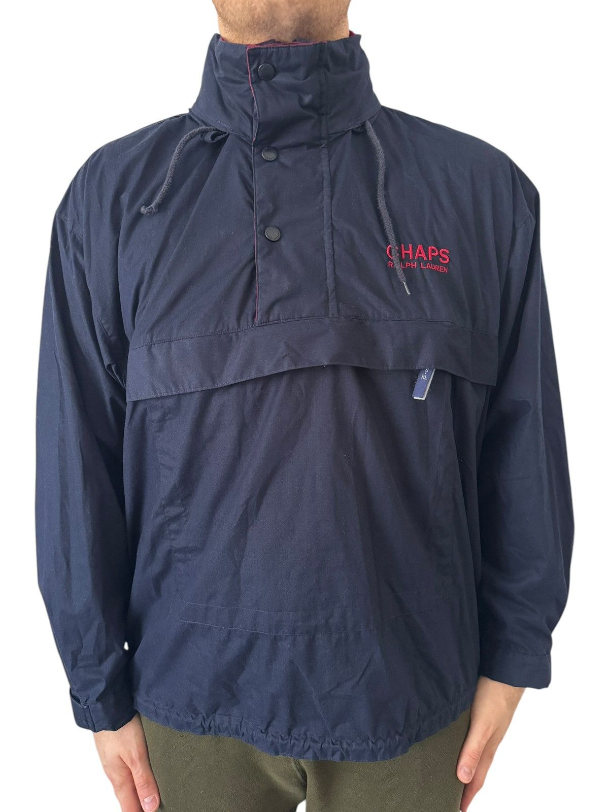 Chaps × Ralph Lauren × Vintage Ralph Lauren Chaps Hooded Anorak Windbreaker Jacket Large Size US L / EU 52-54 / 3 - 1 Thumbnail