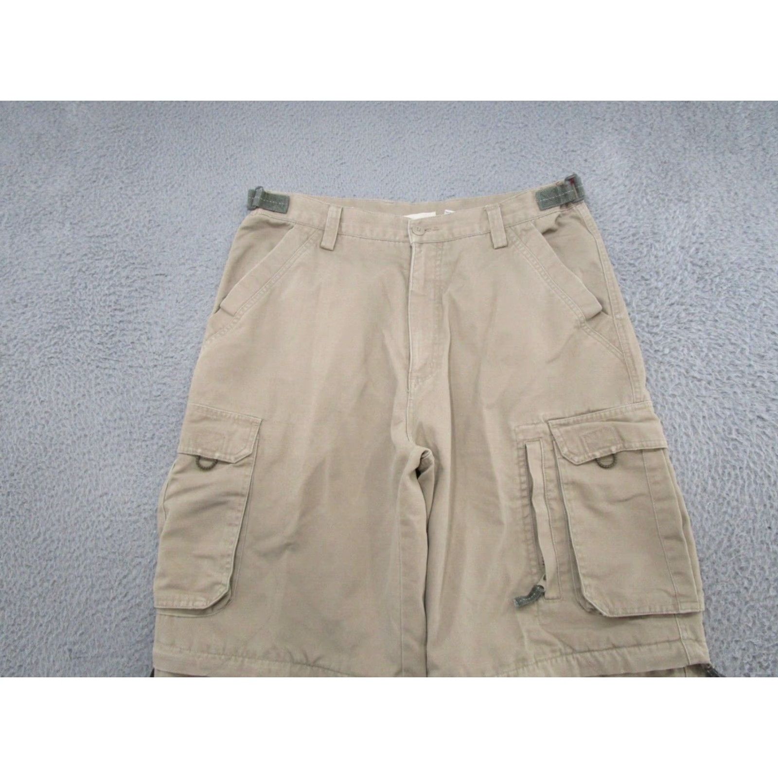 Vintage VTG Northcrest Cargo Pants Beige 34x32 Men's Cargo Convertible Read Tags 100% Cotton Size US 34 / EU 50 - 3 Thumbnail