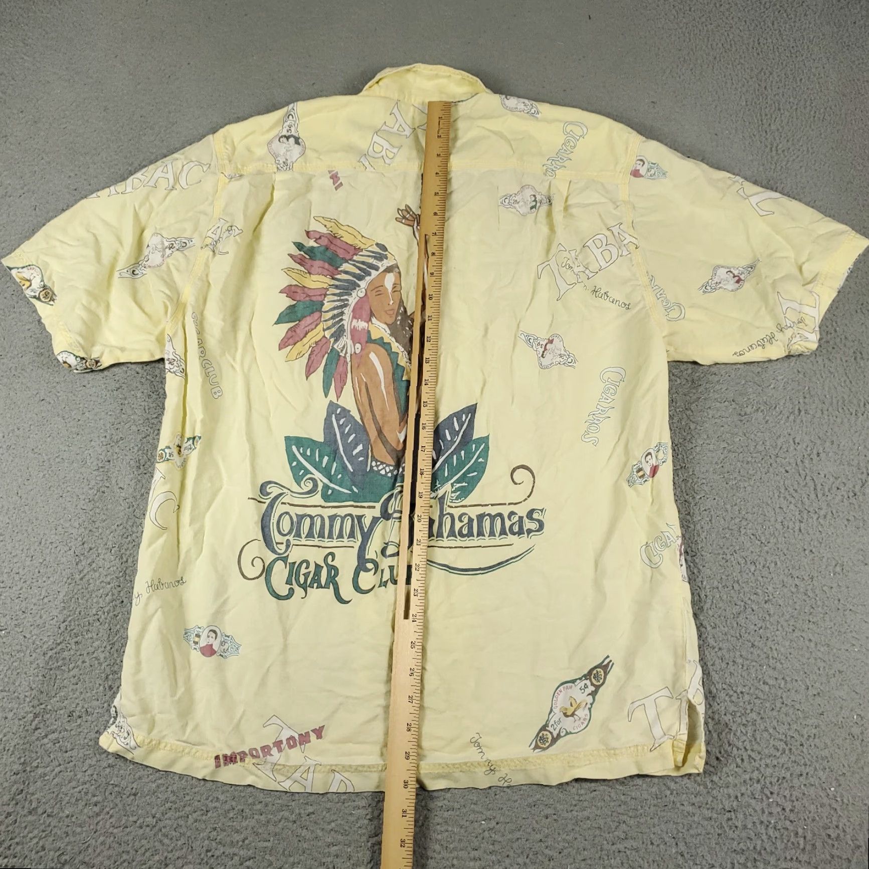 Tommy Bahama Tommy Bahama Shirt Mens Large Yellow Cigar Club Hawaiian Cotton DISTRESSED Shirt Mens Large Yellow Hawaiian Cotton DISTRESSED Size US L / EU 52-54 / 3 - 6 Thumbnail