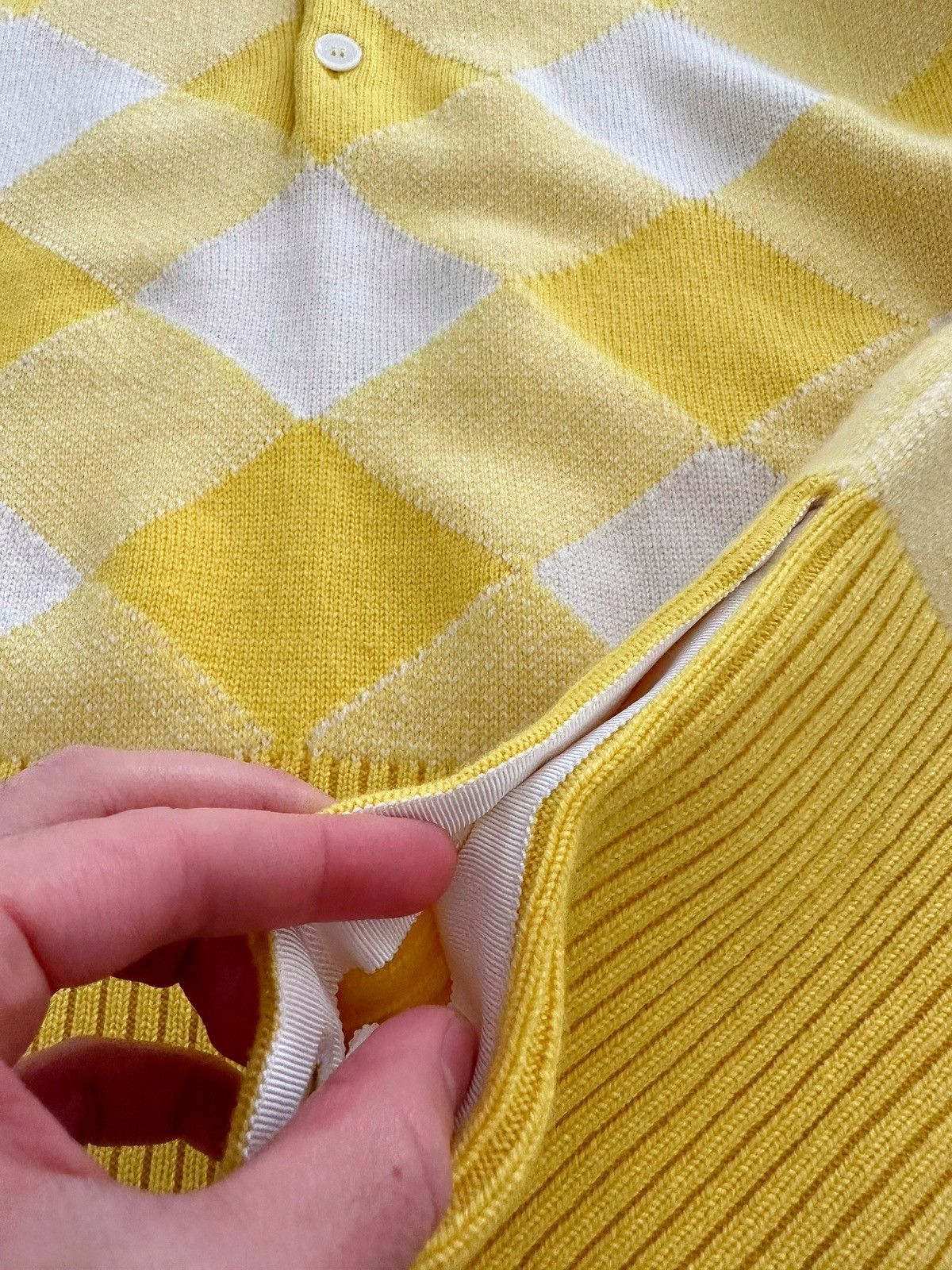 Thom Browne Sz.1 Oversized Cashmere Gingham 4 Bar Polo Size US S / EU 44-46 / 1 - 6 Thumbnail
