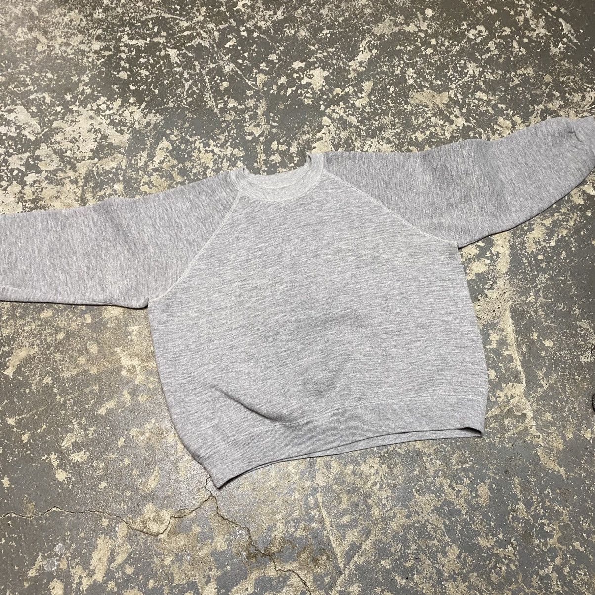 Vintage True Vintage Blank Grey 70s Crewneck Sweatshirt Size US L / EU 52-54 / 3 - 3 Thumbnail