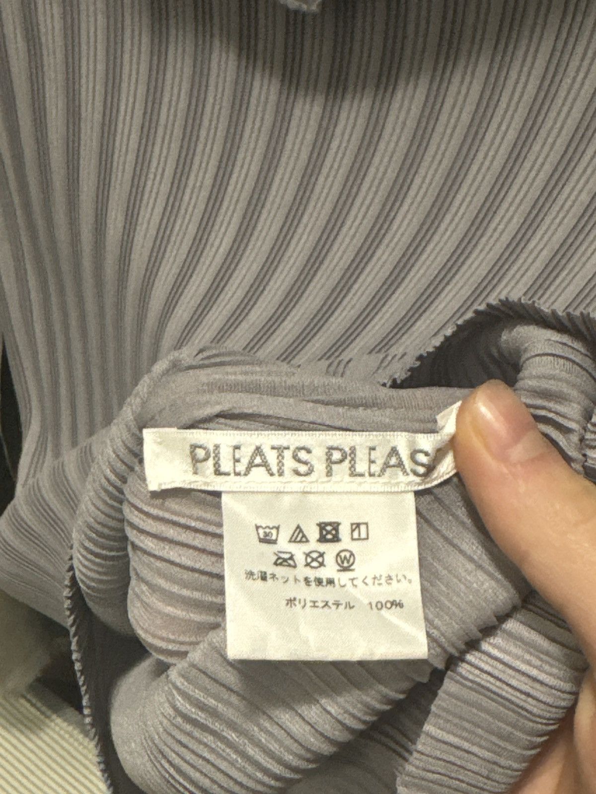 Issey Miyake × Pleats Please Issey Miyake Pleats Please FW 2000 Gray Top Size M / US 6-8 / IT 42-44 - 6 Thumbnail