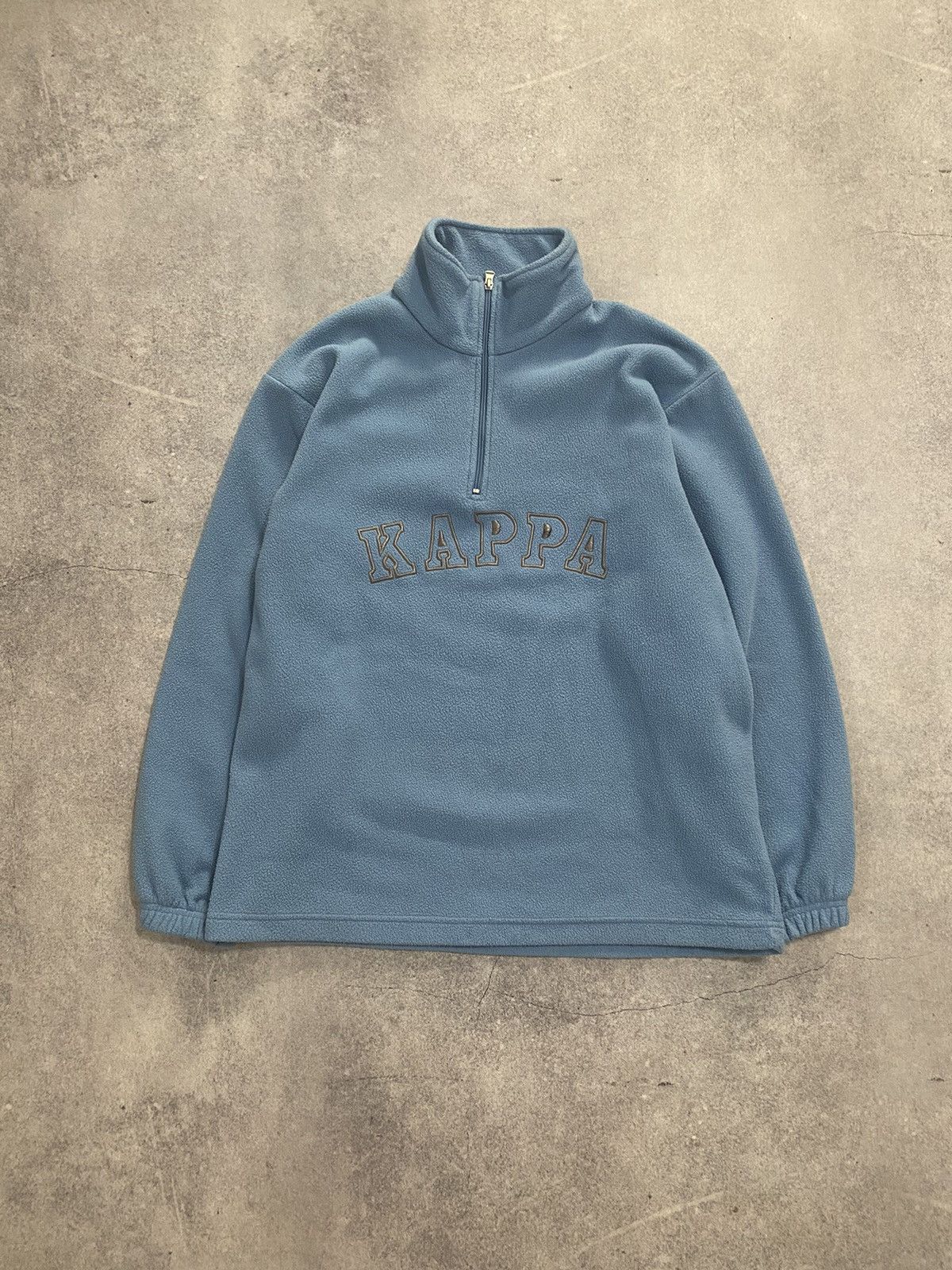 Kappa × Vintage Vintage Kappa 1/4 Zip Fleece Blue Sweatshirt Size US M / EU 48-50 / 2 - 1 Thumbnail
