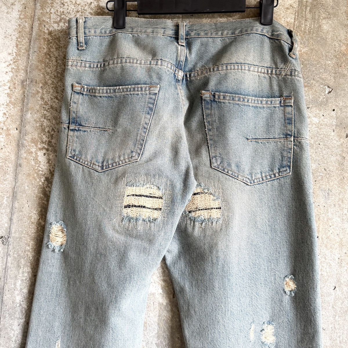 Dior Dior Homme SS06 Runway Hedi Slimane Era Crash Repair Denim Size US 33 - 4 Thumbnail