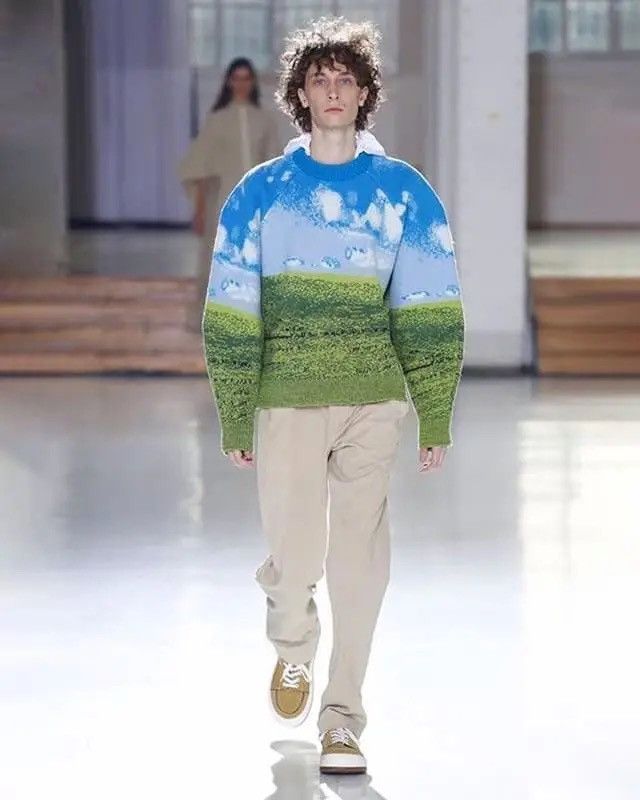 Sunnei Sunnei “Bliss” RARE Windows XP felted wool sweater Size US S / EU 44-46 / 1 - 1 Thumbnail