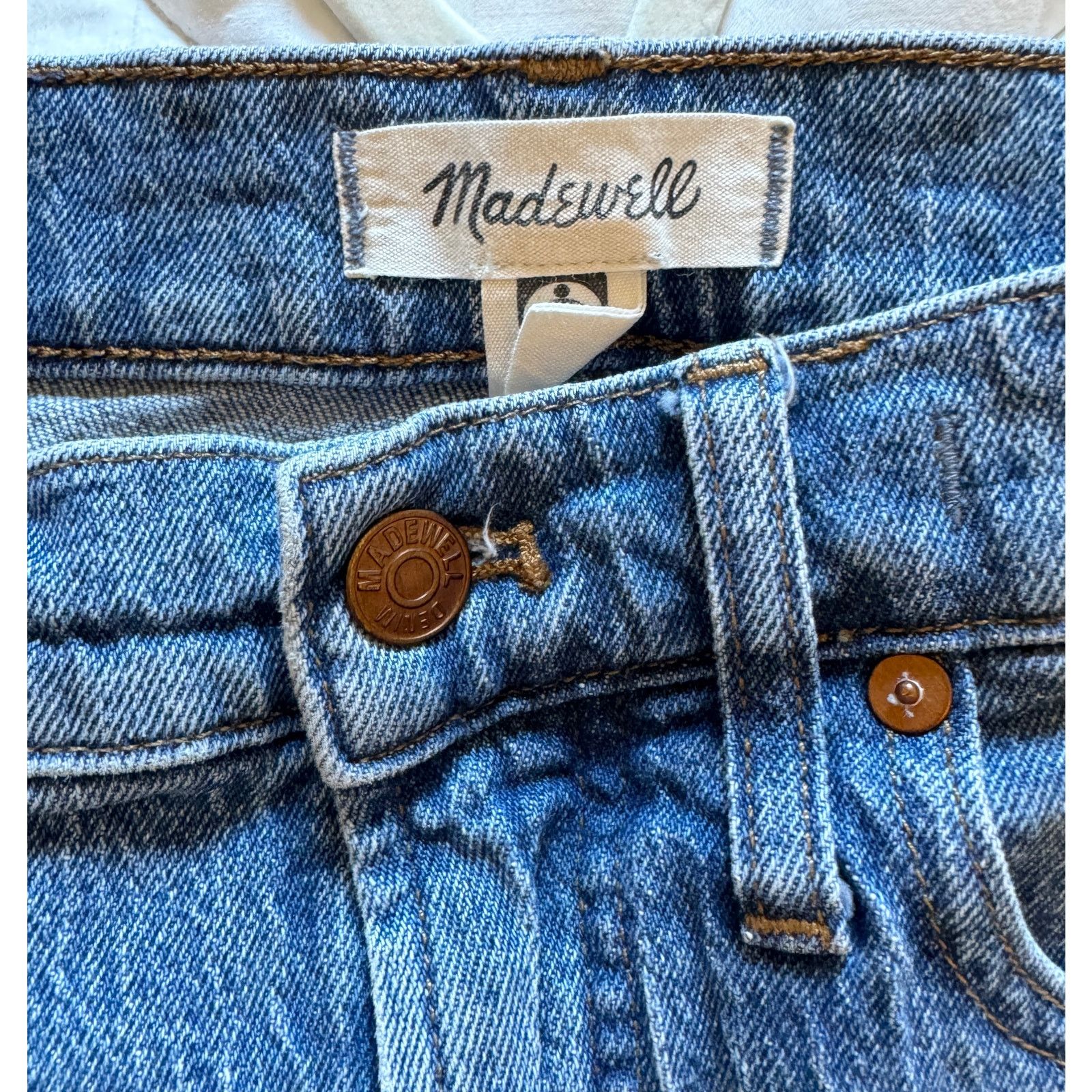 Madewell Madewell Perfect Vintage Denim Raw Hem Jeans SIze 27 Size 27" / US 4 / IT 40 - 4 Thumbnail