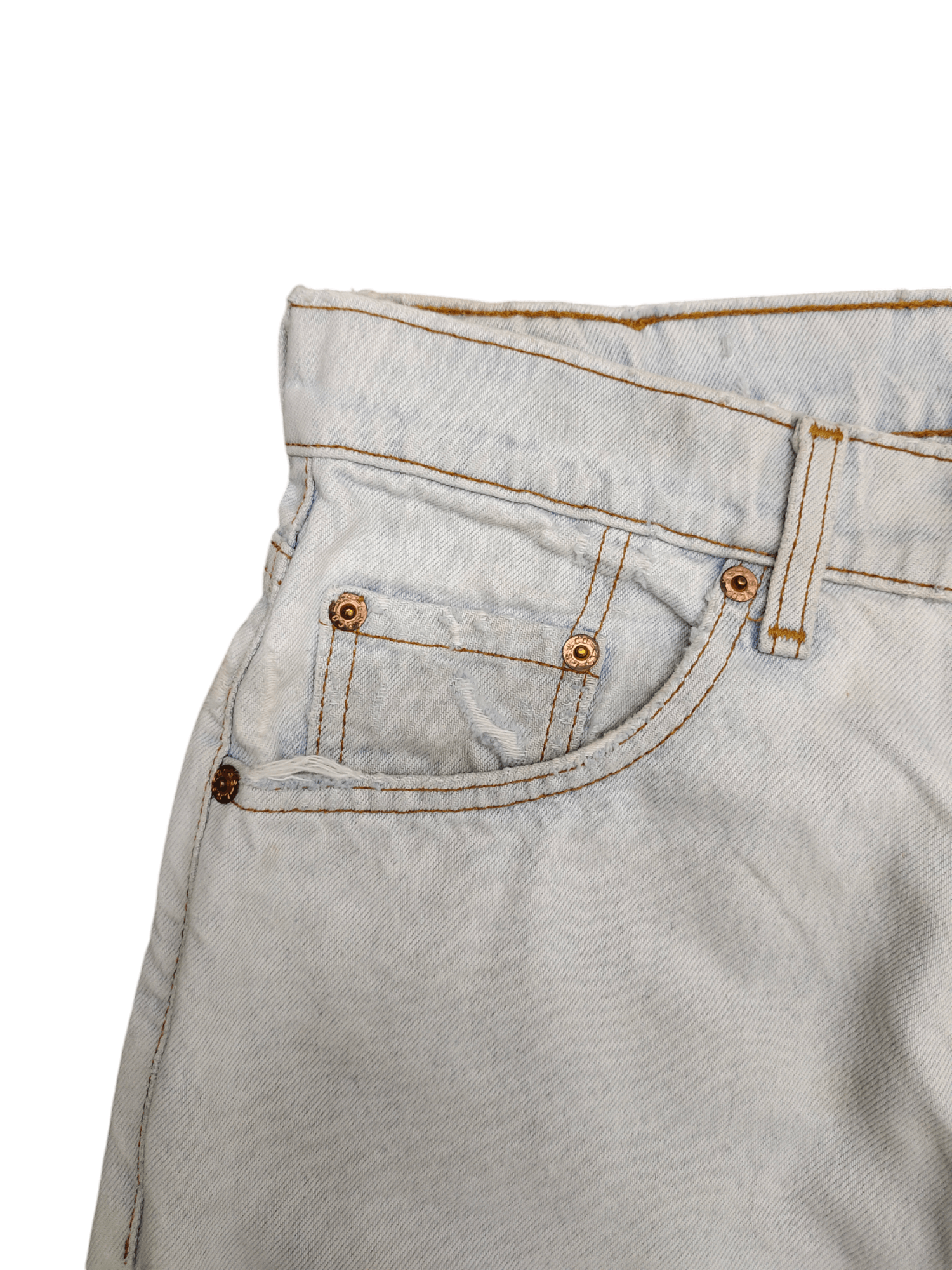 Levi's Vintage Levis 359 Light Wash Distress Faded Denim Jeans Size US 28 / EU 44 - 3 Thumbnail