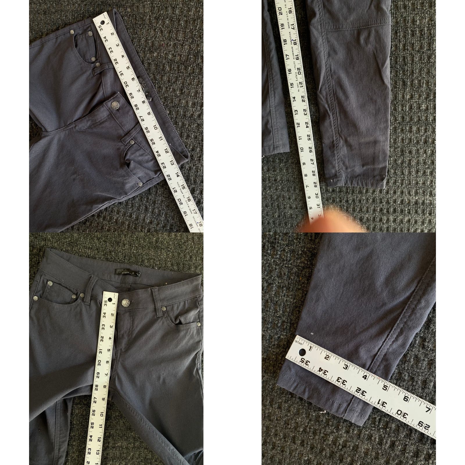 Prana prAna Brenna Moto Pants Womens Size 6 Black Regular Inseam 31 in Skinny Stretch Pants Size 28" / US 6 / IT 42 - 8 Thumbnail