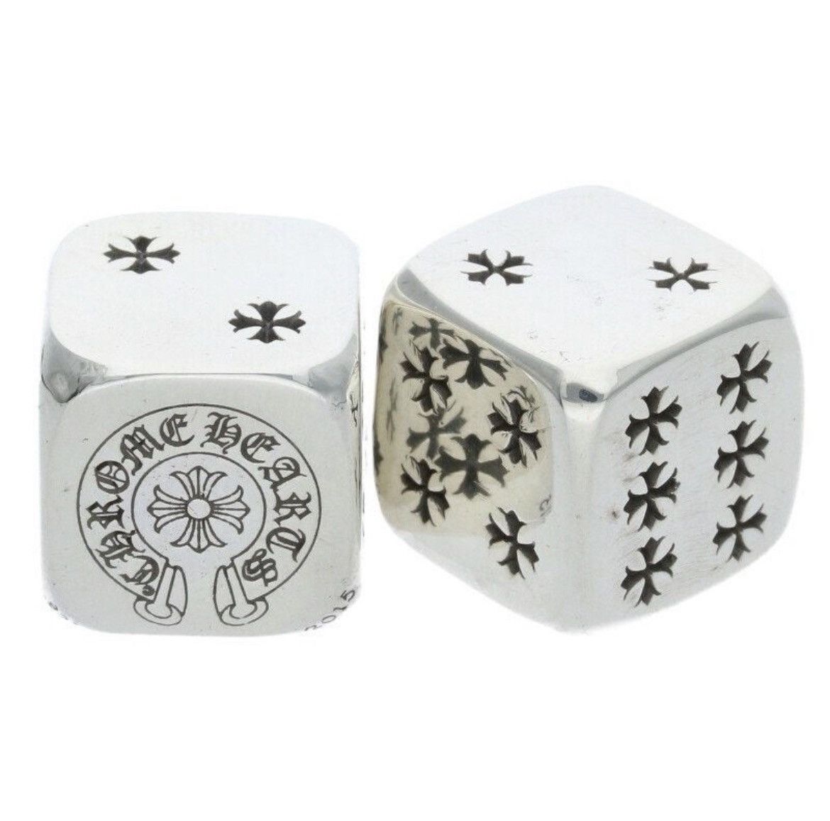 Chrome Hearts DICE Silver Dice Set