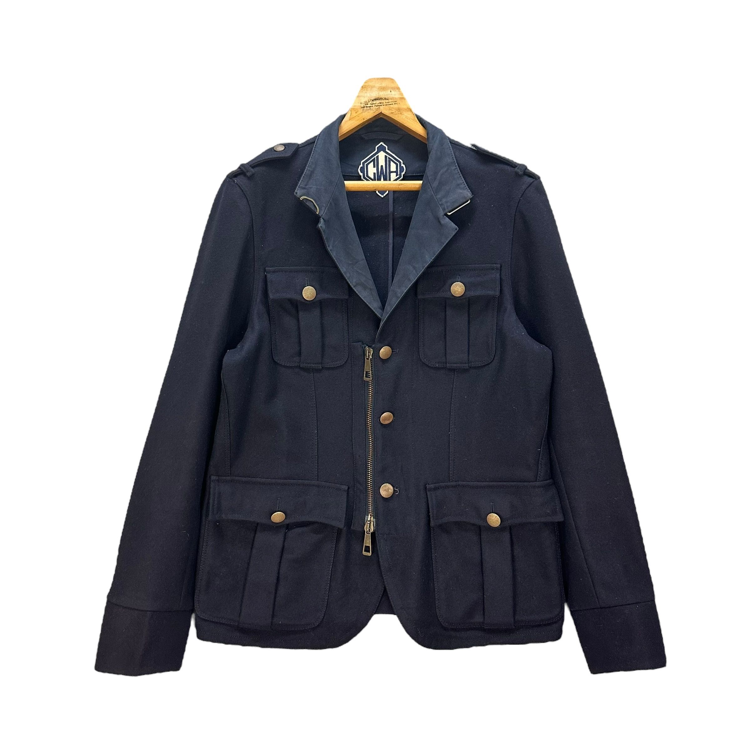Japanese Brand CWA MADE IN ITALY LAMBSWOOL 4 POCKET JACKET #8732-023 Size US M / EU 48-50 / 2 - 1 Thumbnail