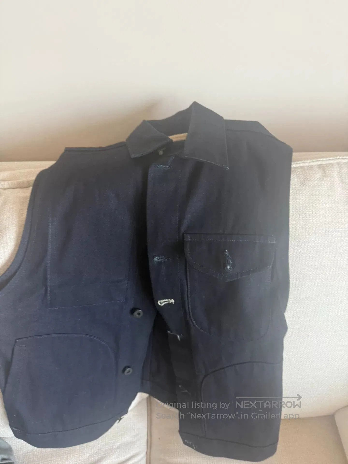 Japanese Brand Vintage Indigo Dyed Vest Size S. Size US S / EU 44-46 / 1 - 1 Thumbnail