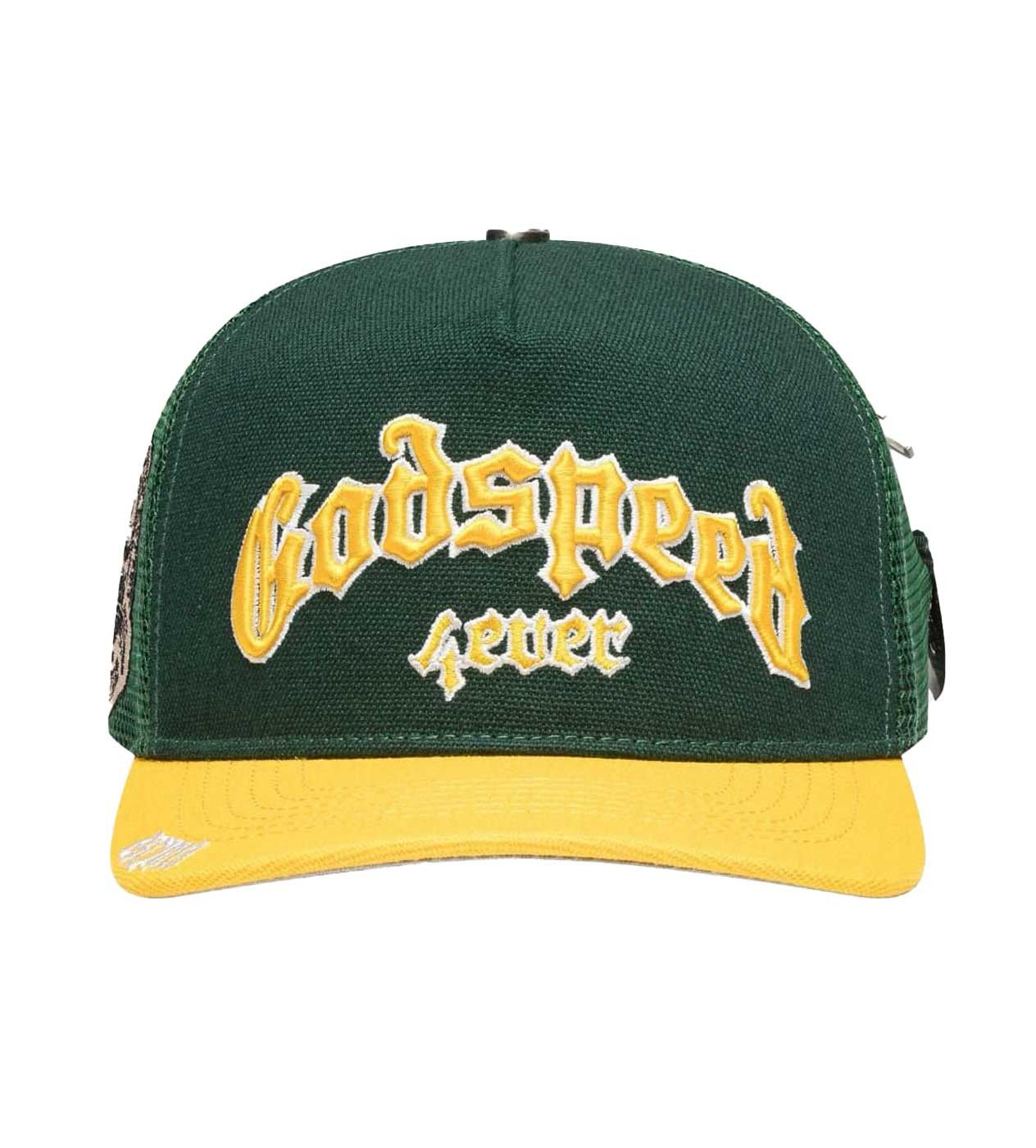 Godspeed Forever Trucker Hat Green/Yellow Size ONE SIZE - 1 Thumbnail