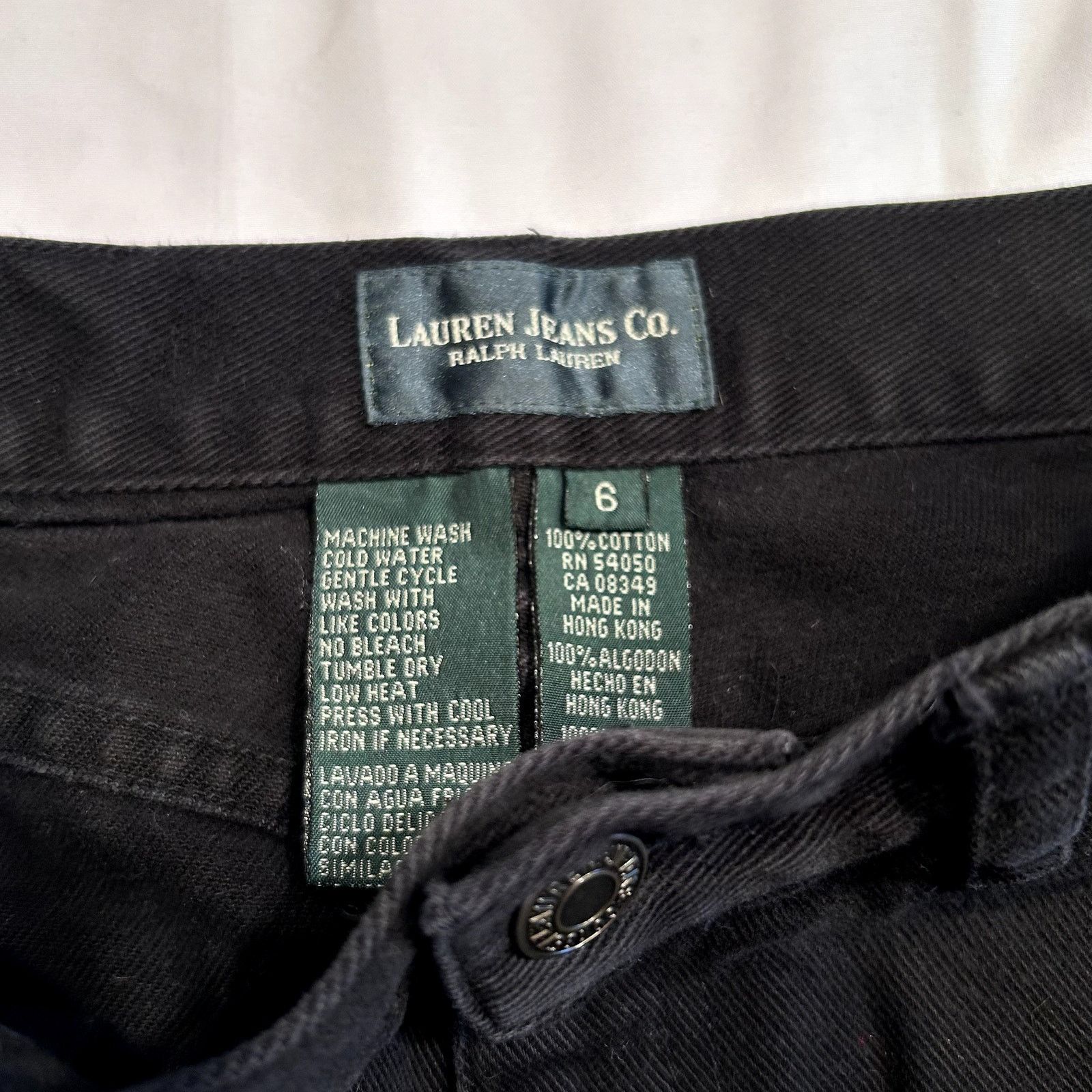 Ralph Lauren Ralph Lauren Jeans Black Straight Leg High Waisted Size 27" Size 27" / US 4 / IT 40 - 3 Thumbnail