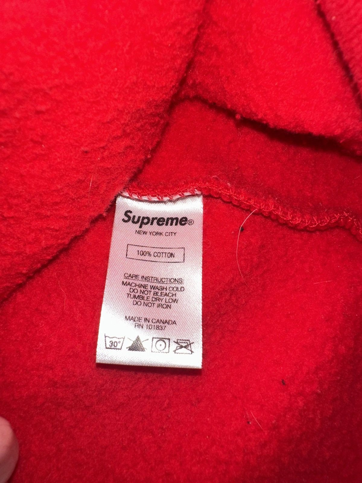 Supreme Supreme Chris Cunningham Chihuahua Hooded Sweatshirt Red Size US M / EU 48-50 / 2 - 5 Thumbnail