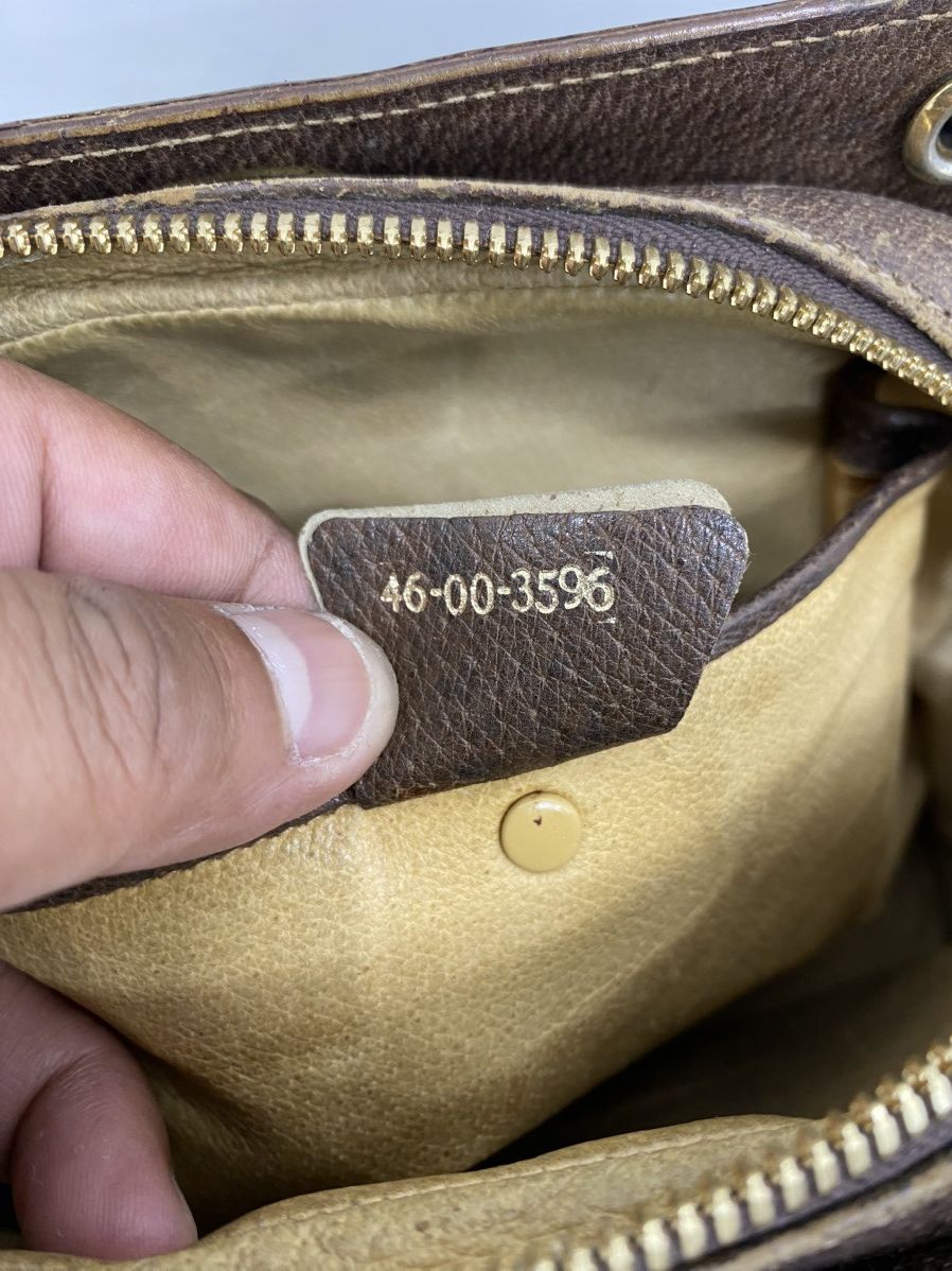 Gucci Vintage gucci monogram leather handbag Size ONE SIZE - 13 Thumbnail