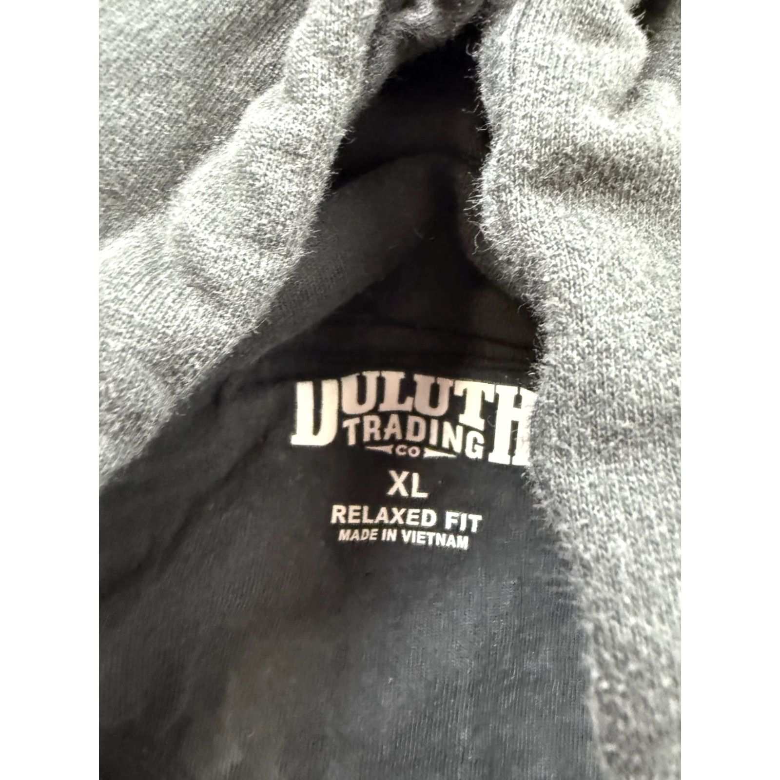 Duluth Trading Company Duluth Trading Co Hoodie Sweatshirt Mens XL Gray Relaxed Fit Logo Graphic Fleece Size US XL / EU 56 / 4 - 4 Thumbnail