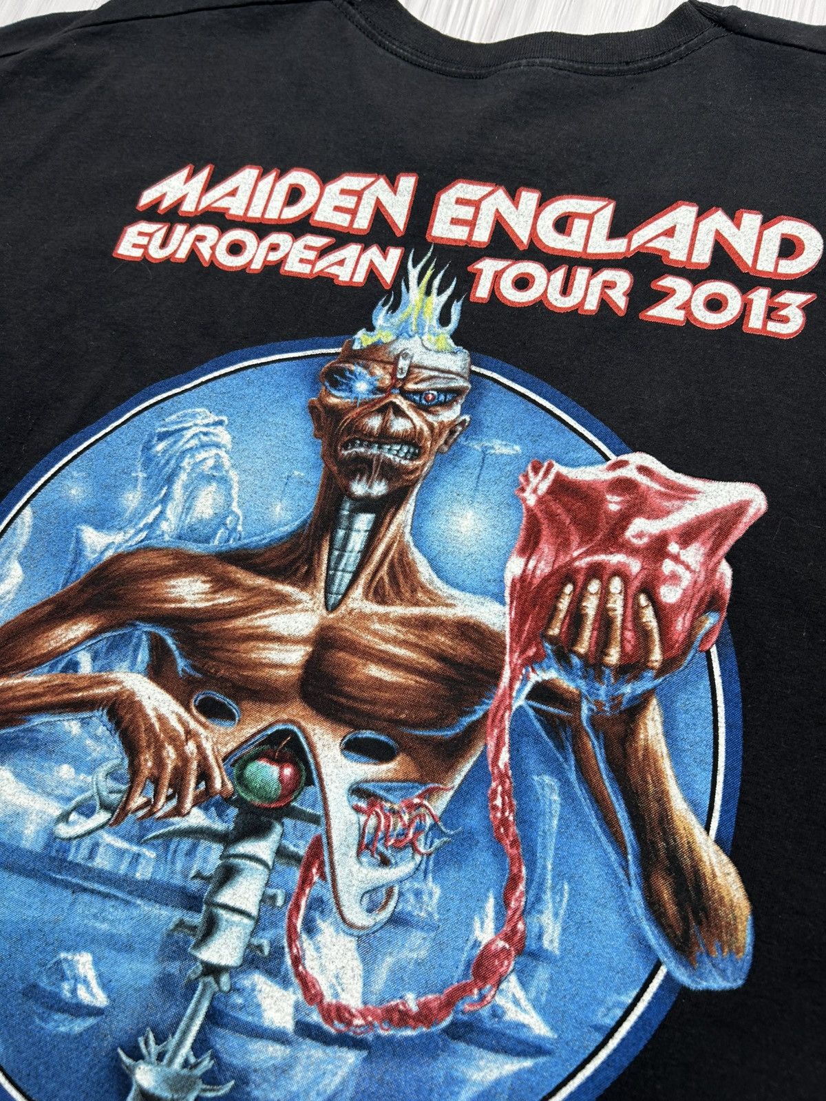 Band Tees Vintage Iron Maiden Tour 2013 T-Shirt Size XL Size US XL / EU 56 / 4 - 13 Thumbnail