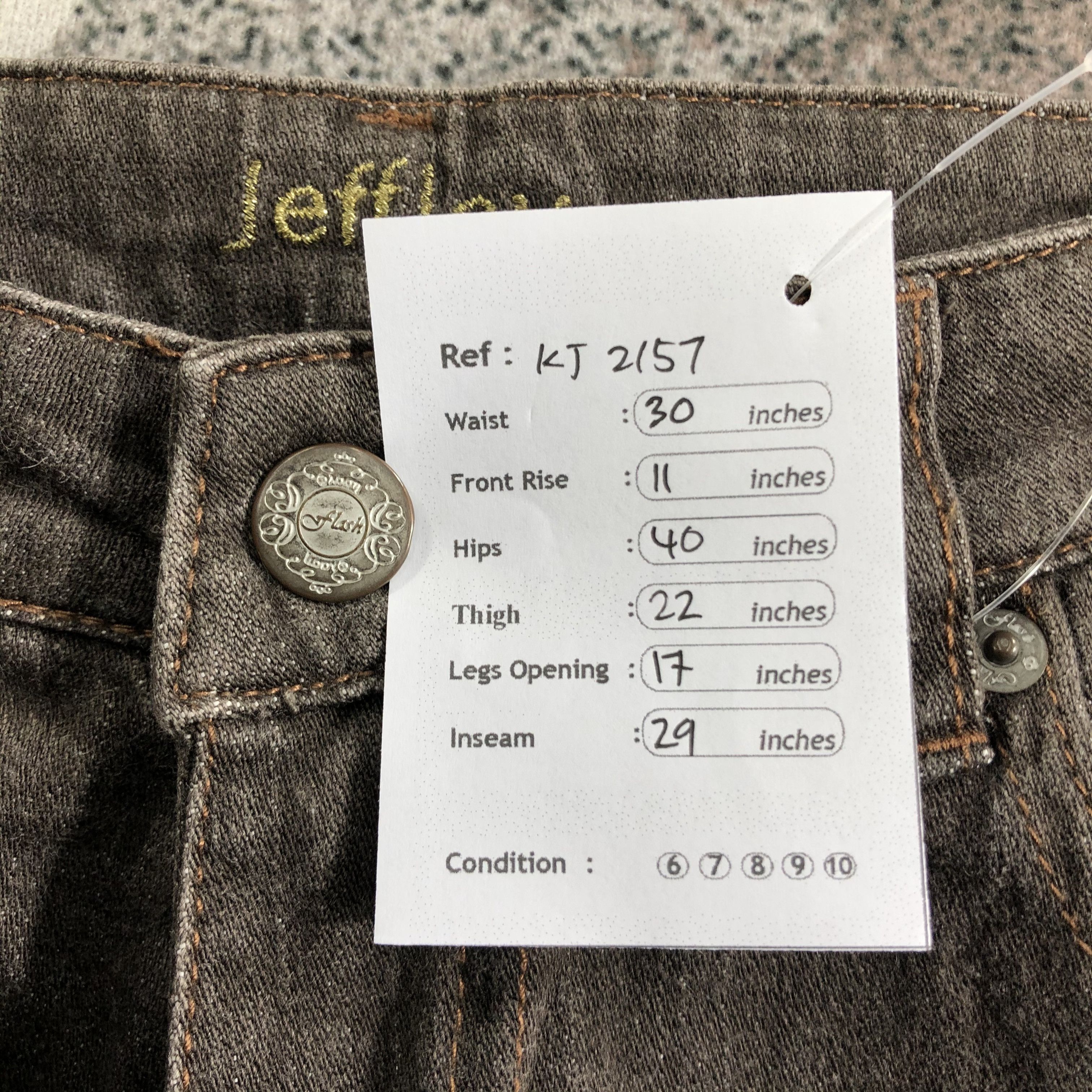 Japanese Brand Japanese Brand Faded Flared Pants KJ2157 Size US 28 / EU 44 - 10 Thumbnail