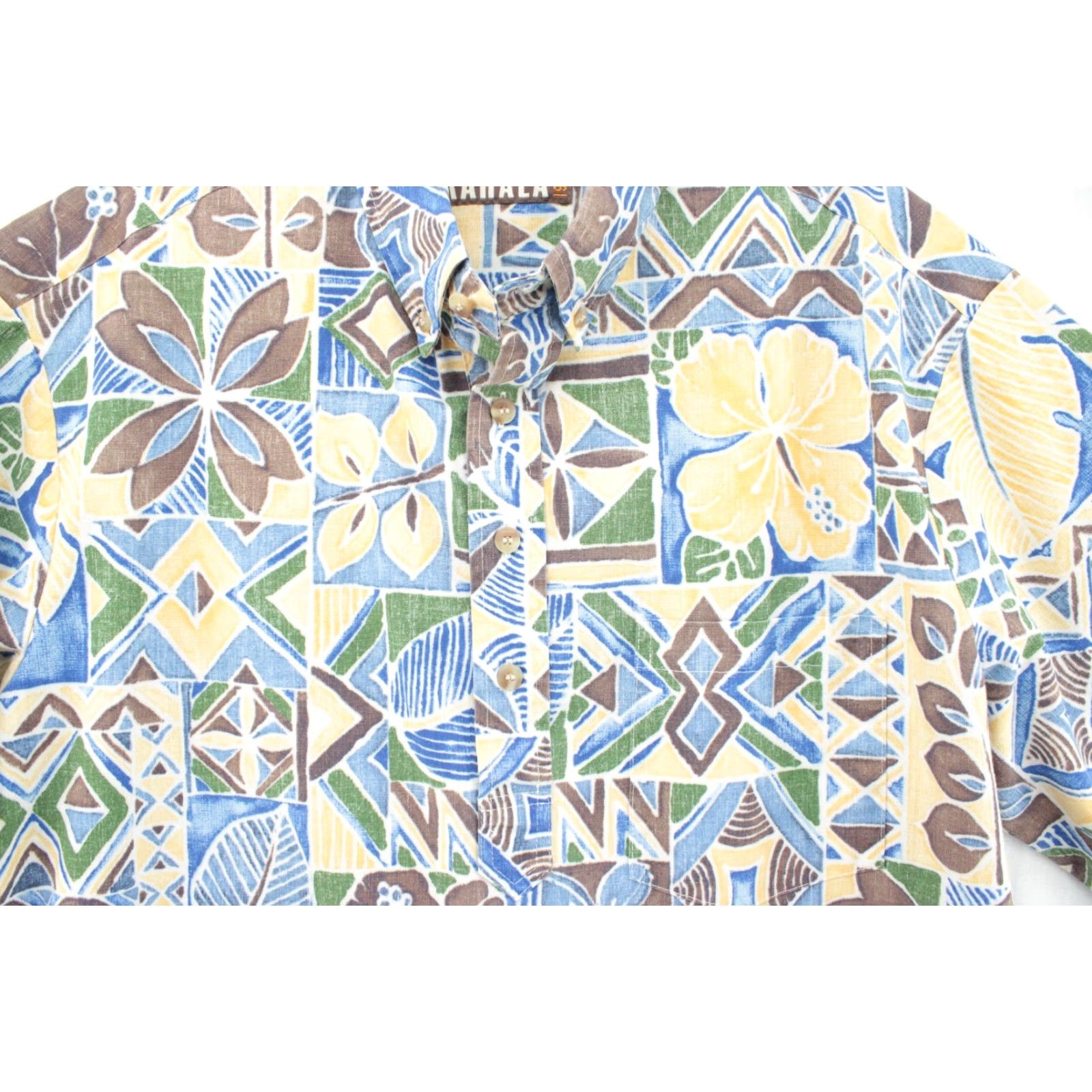 Vintage Kahala 1936 Hawaiian Shirt Men L Geometric Tribal Button Up Pocket Short Sleeve Size US L / EU 52-54 / 3 - 3 Thumbnail