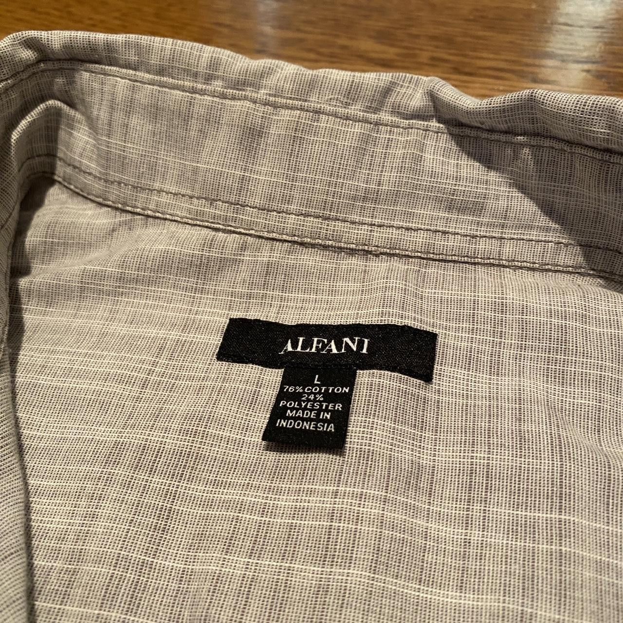 Alfani Vintage Alfani Grey Button down Tee Size US L / EU 52-54 / 3 - 3 Thumbnail