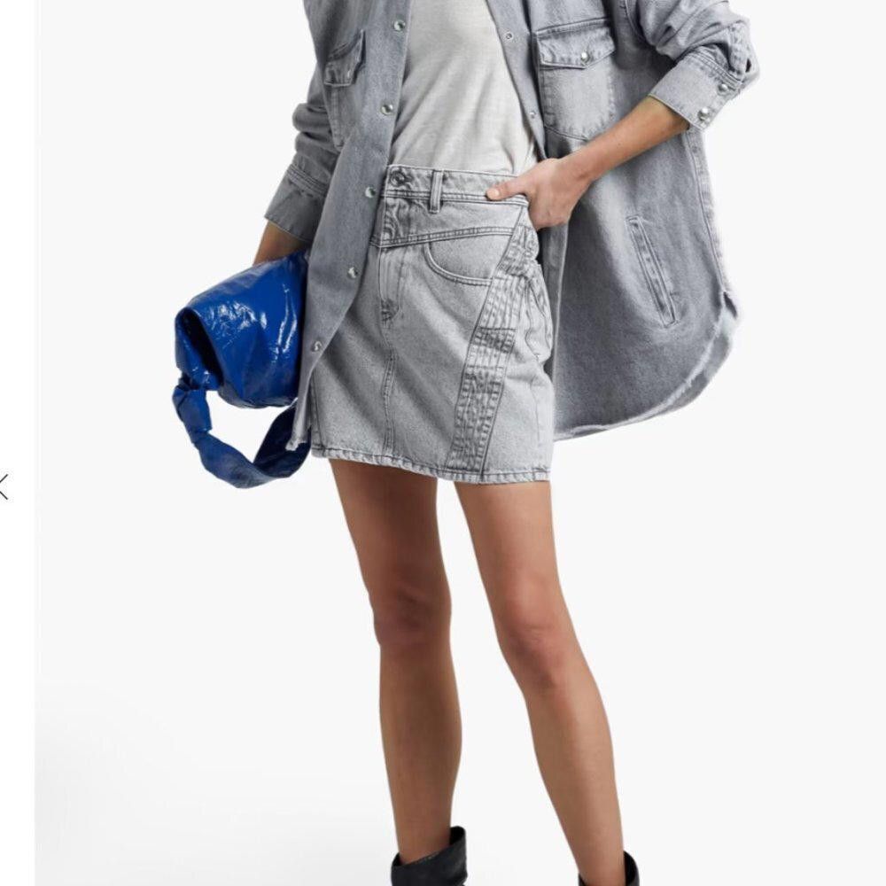 Iro Iro Paris Jaliska Denim Mini Skirt Blue Size FR38 /US 6 Size 28" / US 6 / IT 42 - 1 Thumbnail