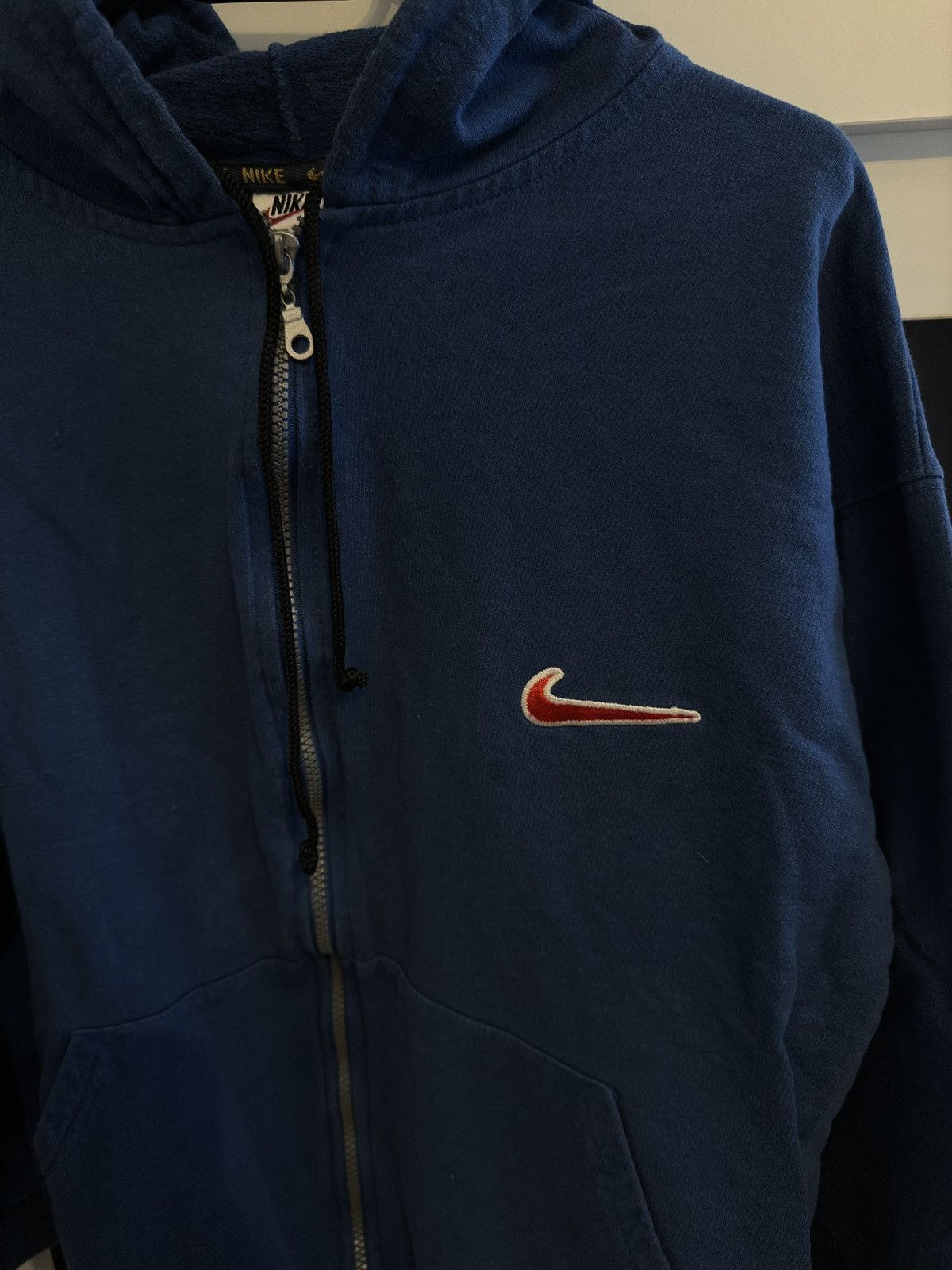 Nike Nike vintage hoodie blue swoosh logo bootleg rare acg Size US M / EU 48-50 / 2 - 5 Thumbnail