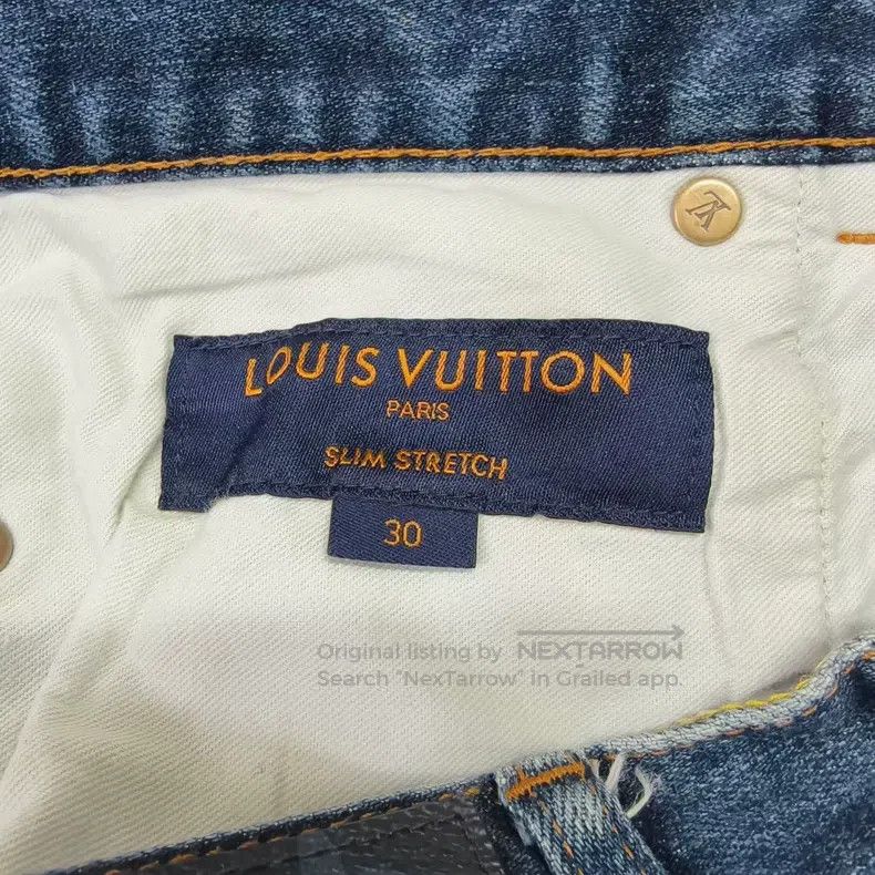 Louis Vuitton Louis Vuitton Leather logo jeans Size US 30 / EU 46 - 4 Thumbnail