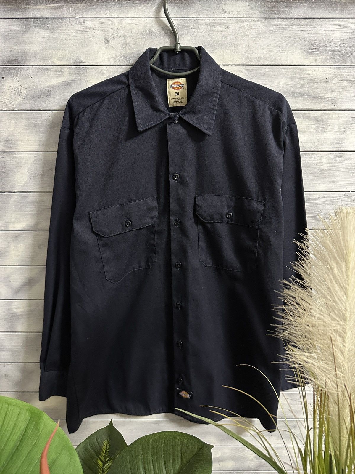 Vintage Rare Vintage Work Shirt Dickies Overshirt Size US M / EU 48-50 / 2 - 1 Thumbnail