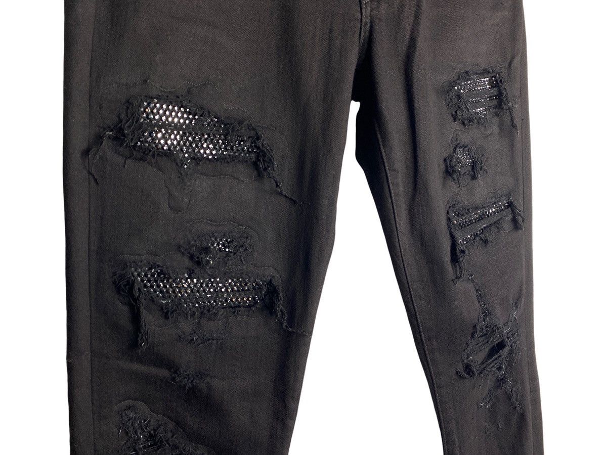 Amiri Amiri Black Diamonds Destroyed Jeans Size US 30 / EU 46 - 5 Thumbnail