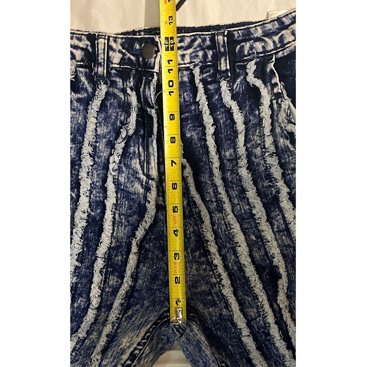Other Pretty Little Thing Flare Jean - Size: 8 - Washed Blue Size 30" / US 8 / IT 44 - 8 Thumbnail