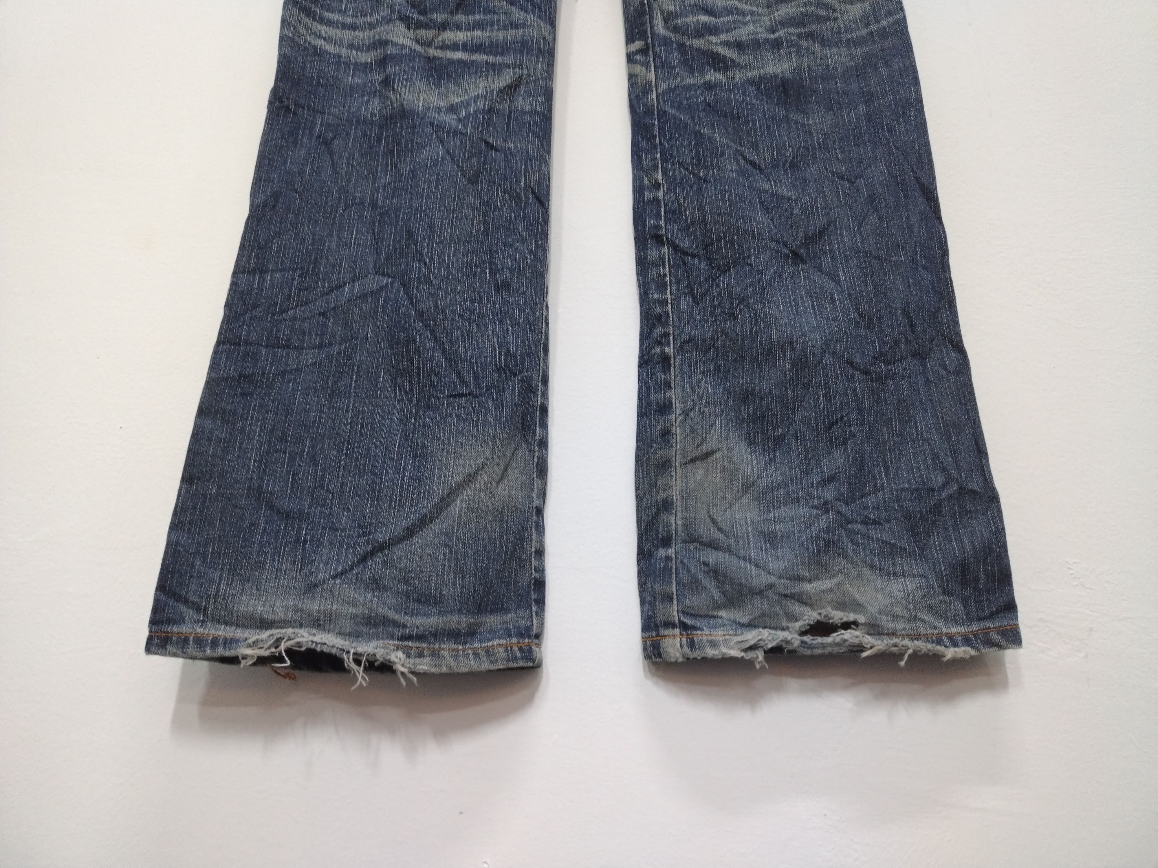 Edwin × Le Grande Bleu (L.G.B.) Nice patina & character vtg Edwin 503 Pearl Button Jeans Size US 30 / EU 46 - 14 Thumbnail