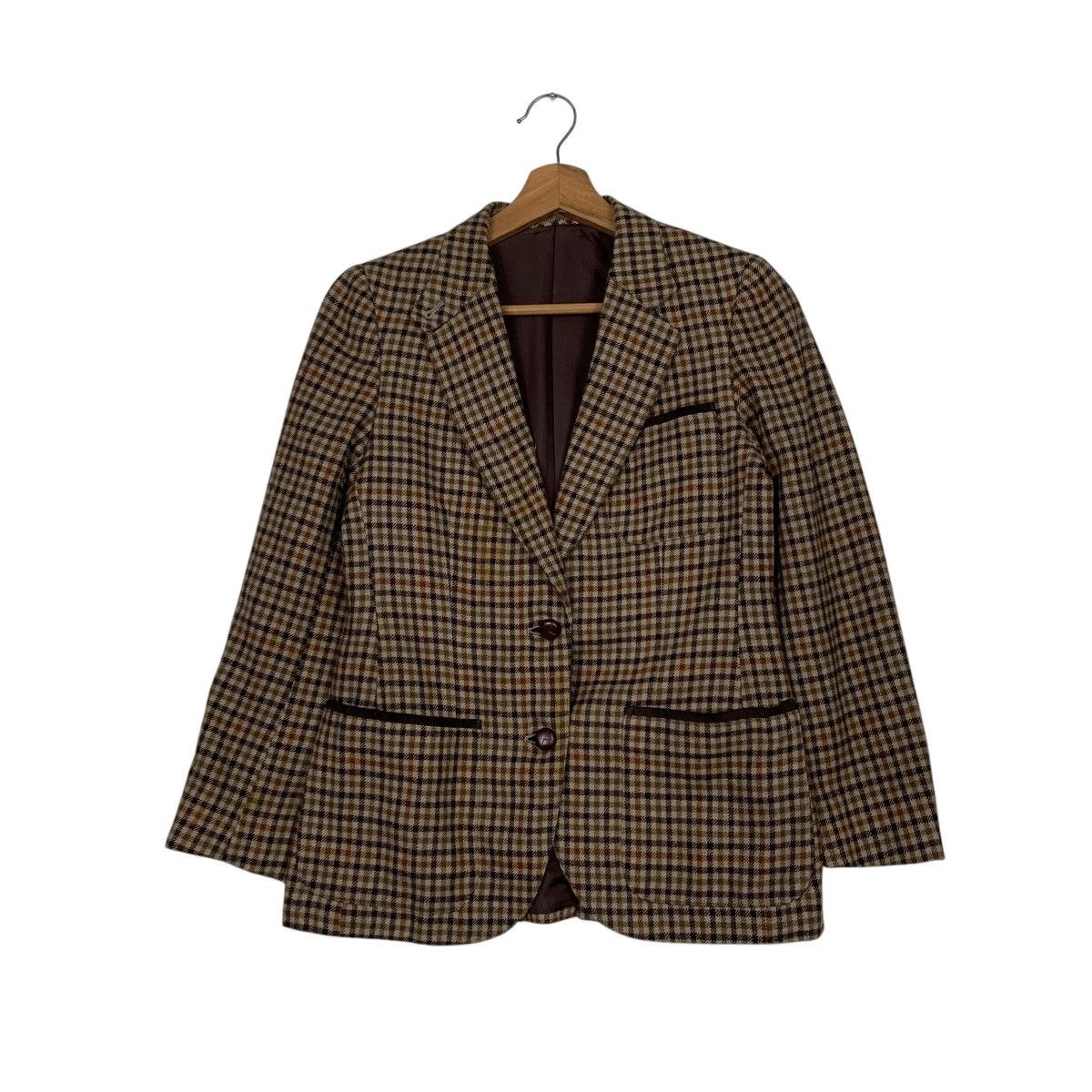 Burberry Checkered Wool Jacket