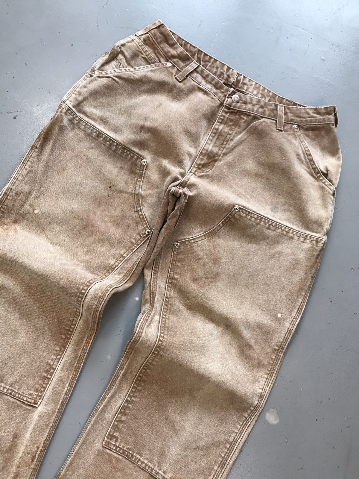 Carhartt × Vintage Vintage Carhartt WB136 BRN double knee denim Size US 32 / EU 48 - 5 Thumbnail