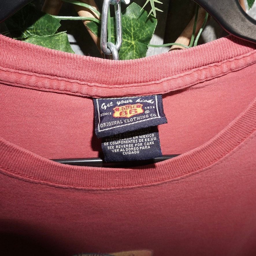 Route 66 Large -Vintage Y2K route 66 authentic Jeans 00s clay red tee Size US L / EU 52-54 / 3 - 3 Thumbnail