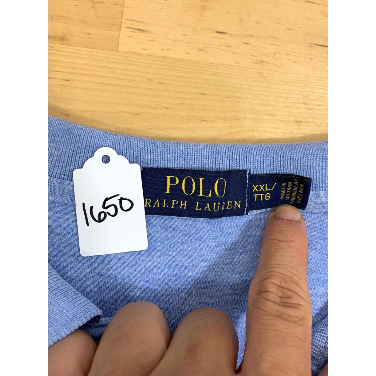 Polo Ralph Lauren VINTAGE Polo Ralph Lauren Mens Cotton Polo Shirt Solid Light Blue 2XL XXL Short Sleeve Collared Golf Preppy Classic Shirt Mens Polo Ralph Lauren Blue Size US XXL / EU 58 / 5 - 3 Thumbnail