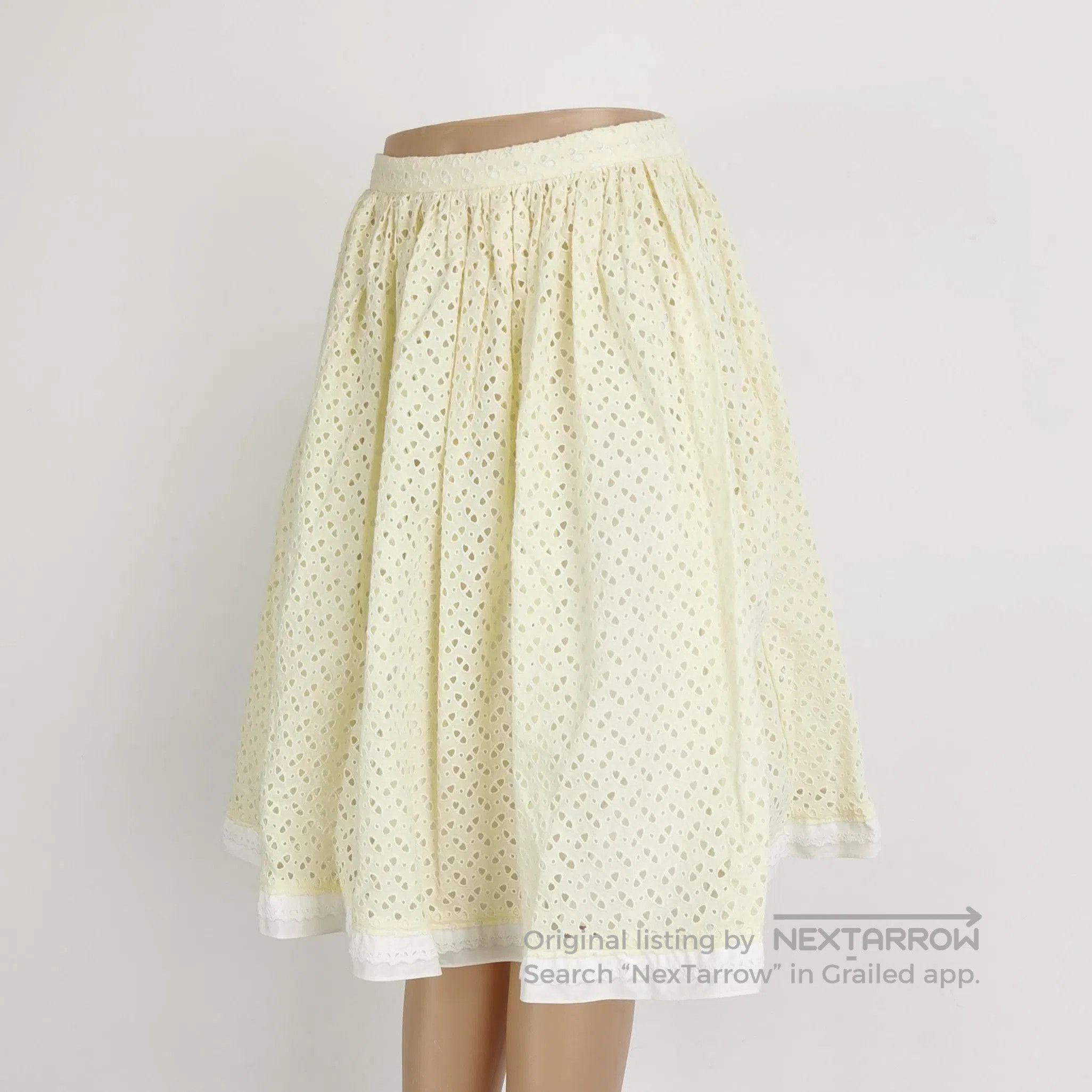 Prada Prada Color Block Lace Skirt Size 38 . Size 37" - 2 Thumbnail