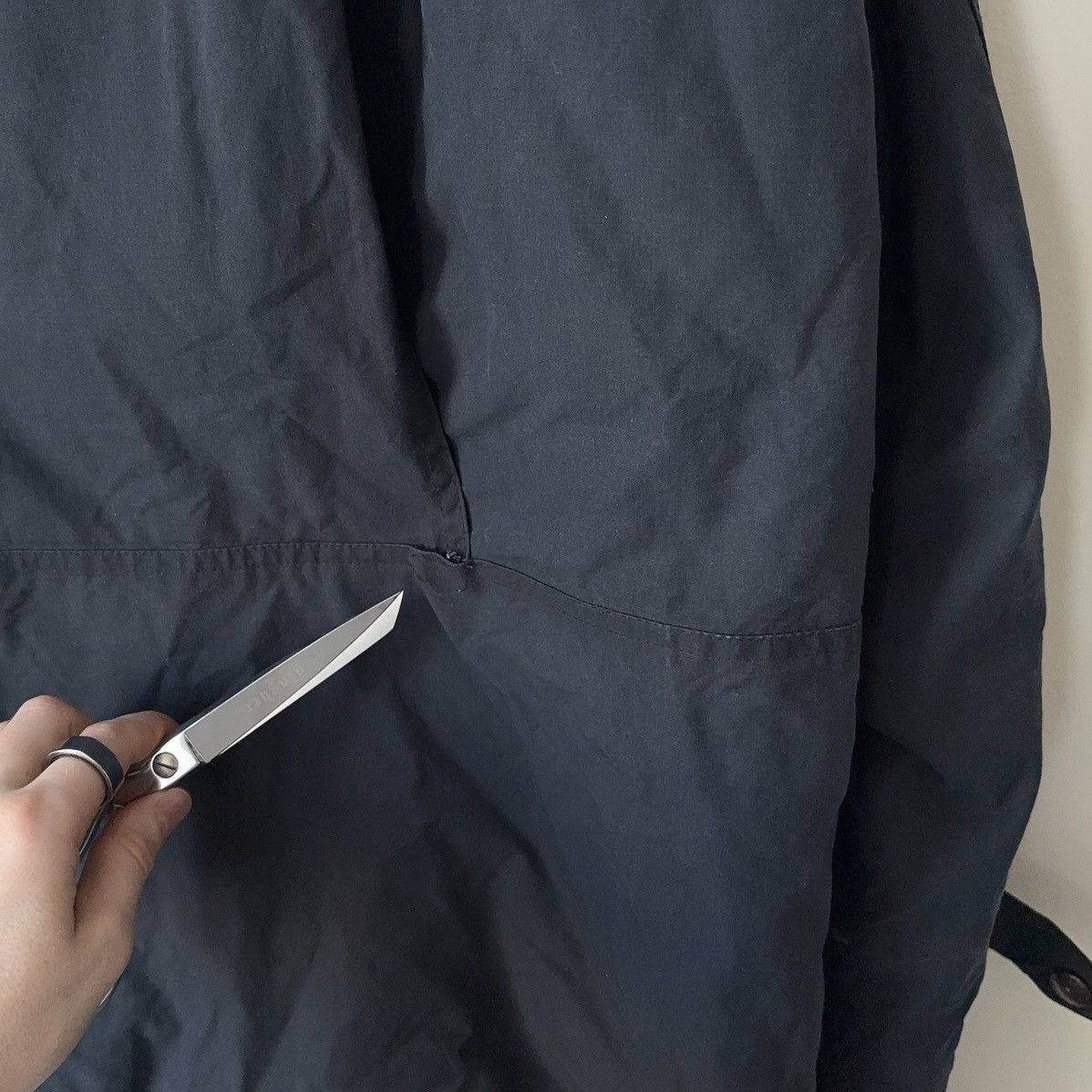 Polo Ralph Lauren Vintage Oilcloth Waxed Cotton Jacket Navy Barn Coat Field Size US XL / EU 56 / 4 - 17 Thumbnail