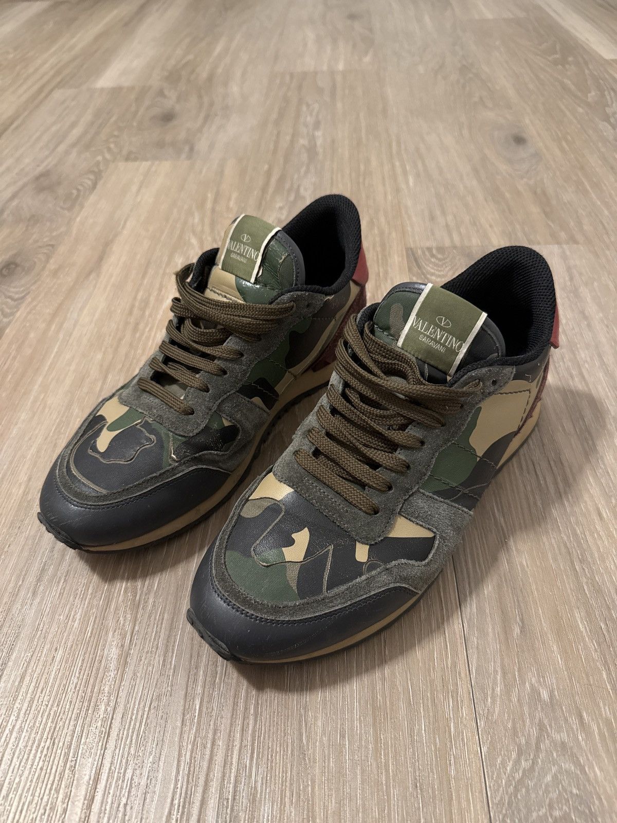 Valentino CAMOUFLAGE ROCKRUNNER SNEAKERS Size US 10.5 / EU 43-44 - 1 Thumbnail