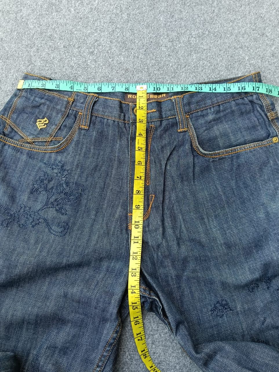 Rocawear Rocawear Y2K Baggy Denim Jeans with Multi-Color Embroidery Size US 34 / EU 50 - 3 Thumbnail