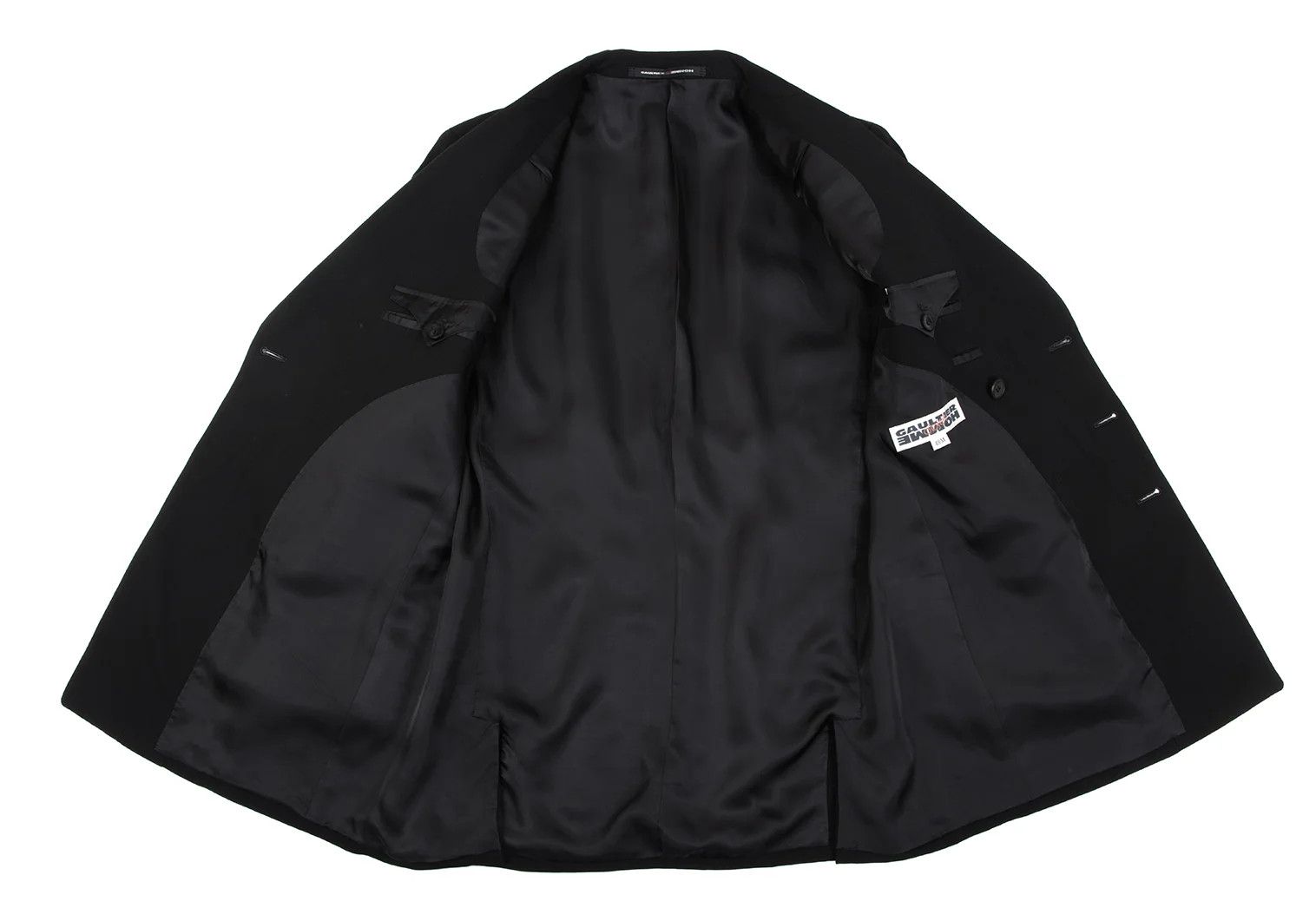 Jean Paul Gaultier Wool Rayon Double-Breasted Jacket in Black, Size 48M Size US M / EU 48-50 / 2 - 13 Thumbnail