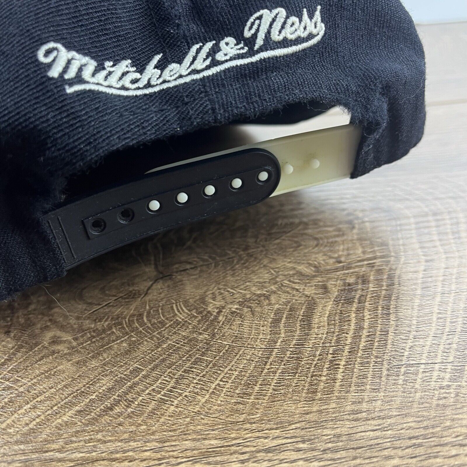 Mitchell & Ness Brooklyn Nets Snapback Hat Black Mitchell & Ness Adjustable Size ONE SIZE - 11 Thumbnail